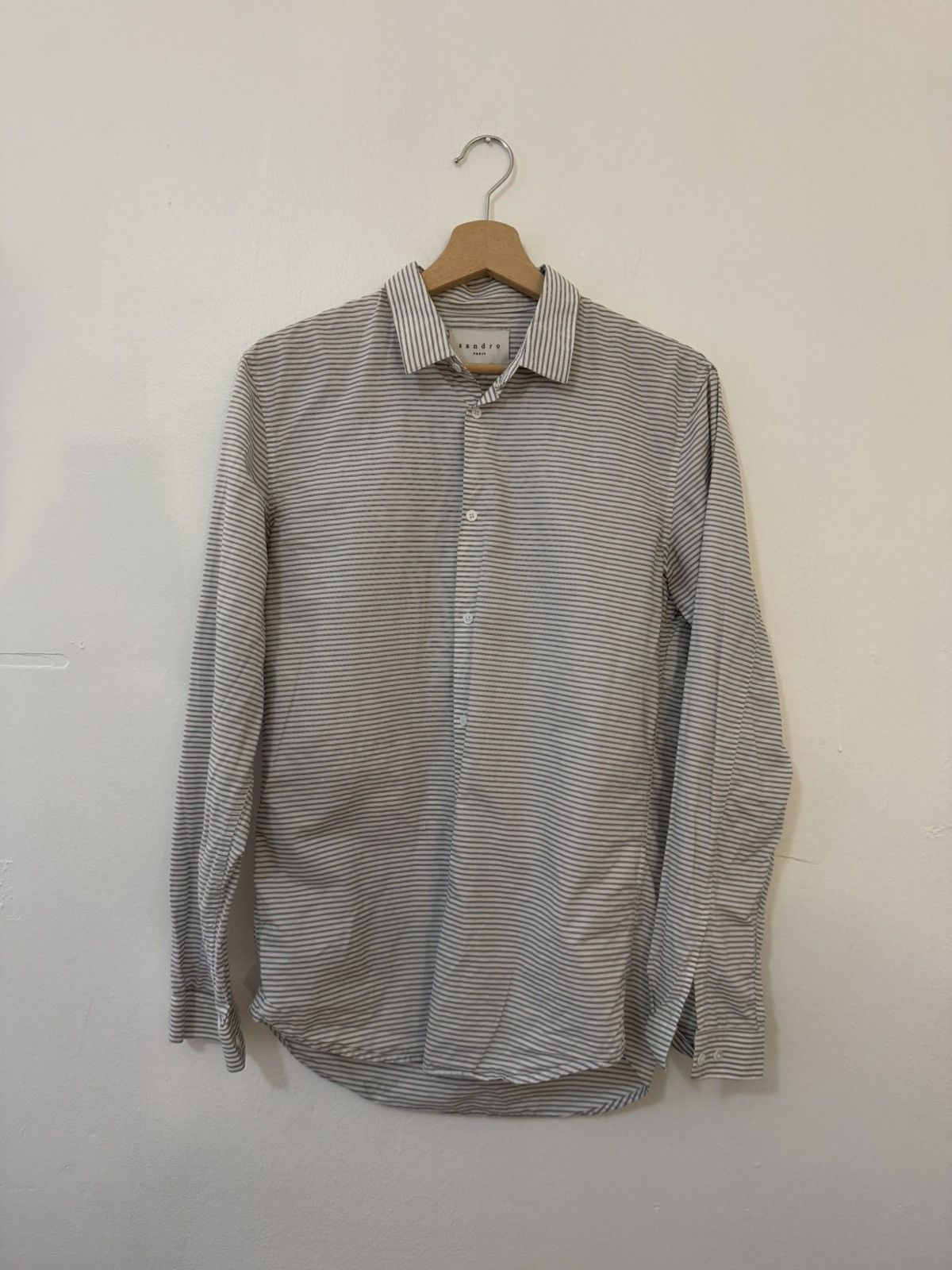 Sandro Vintage Sandro striped button-down shirt Size US S / EU 44-46 / 1 - 1 Thumbnail