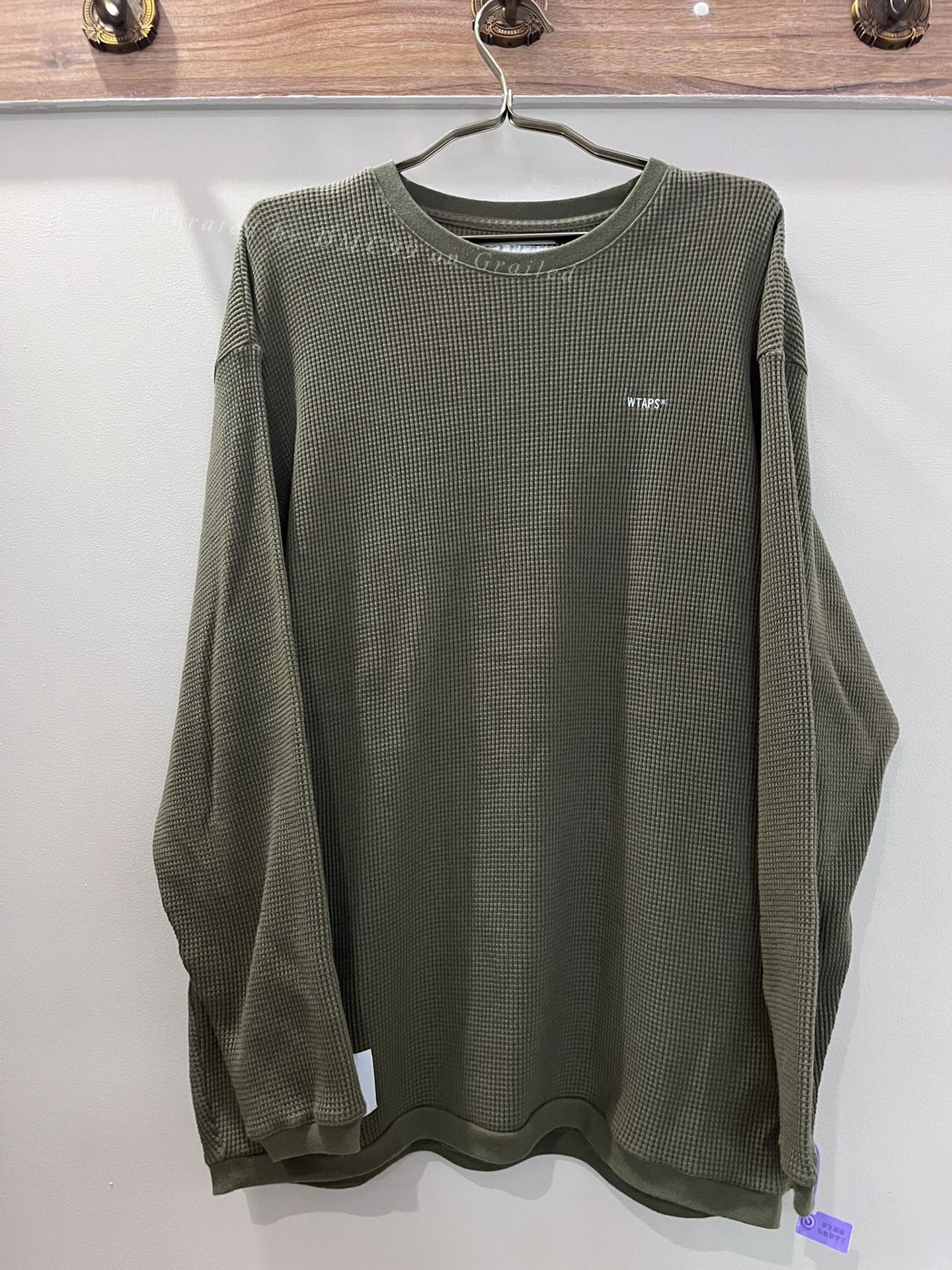 Wtaps WTAPS 21ss Waffle Long Sleeve Sweatshirt Size US L / EU 52-54 / 3 - 1 Thumbnail