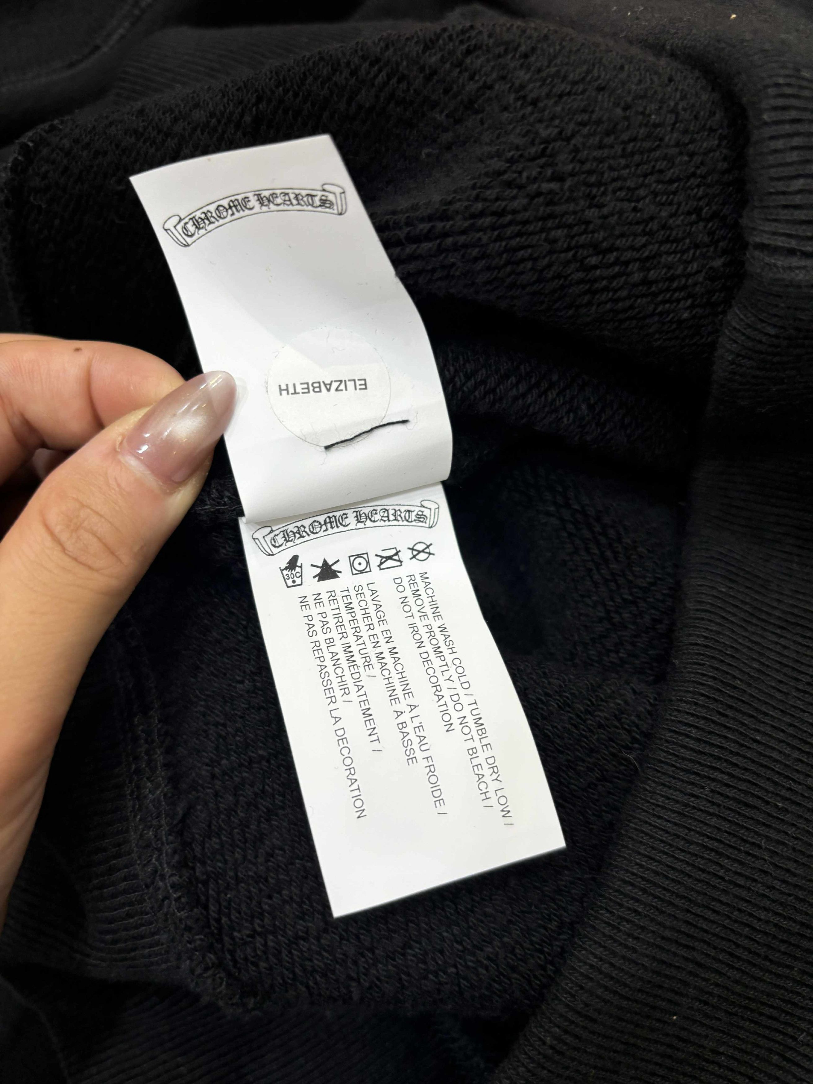 Chrome Hearts CHROME HEARTS Blind Spot Navy Tripple Cross Hoodie BLACK Size US M / EU 48-50 / 2 - 9 Thumbnail