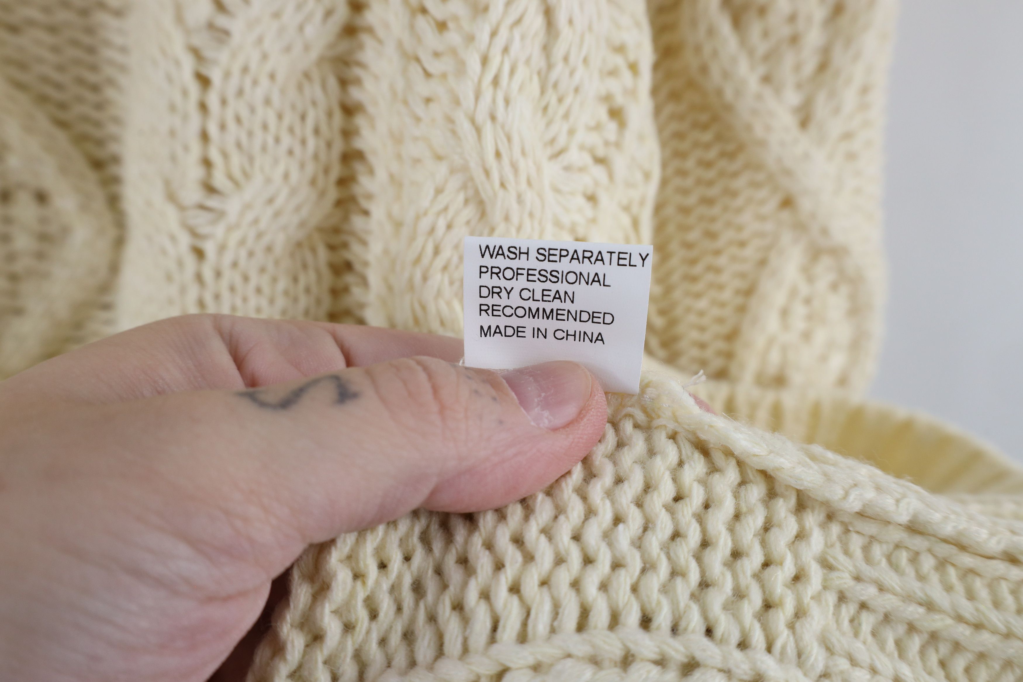 Vintage Vintage 90s Streetwear Chunky Cable Knit Fisherman Sweater Size 3XL / US 20-22 - 8 Thumbnail