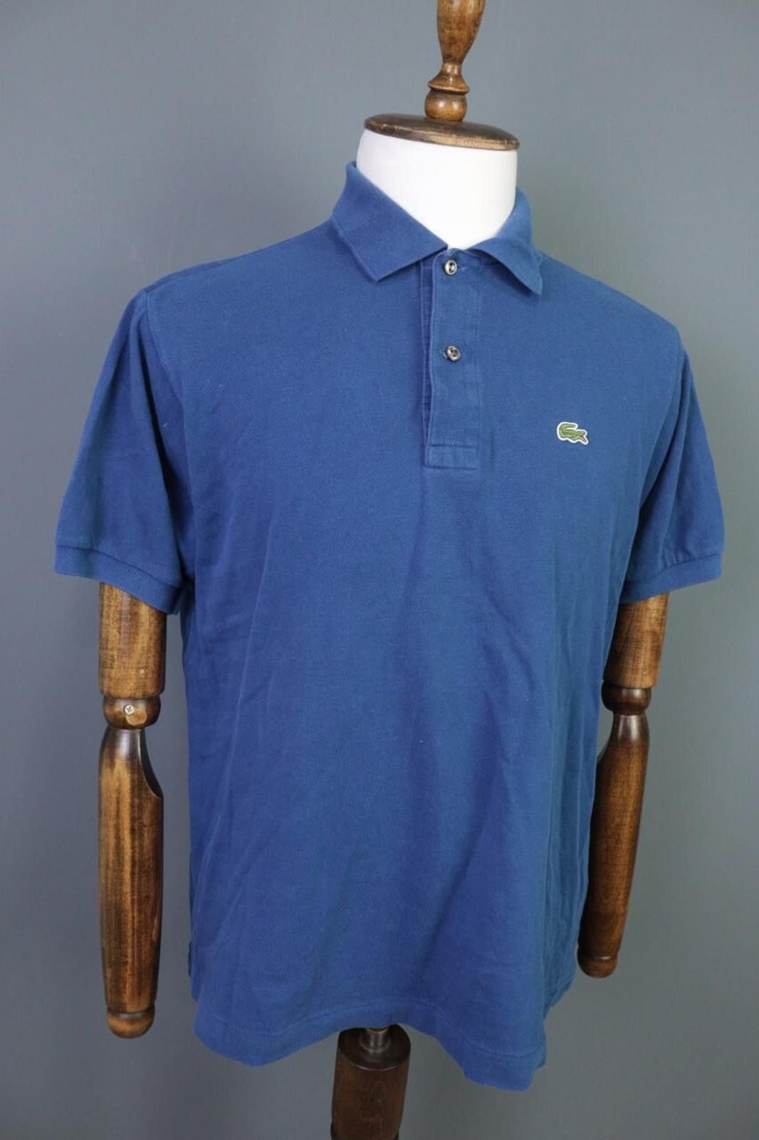 Lacoste Men Lacoste Blue Short Sleeve Cotton Polo Shirt Size 5 / L Size US M / EU 48-50 / 2 - 8 Thumbnail