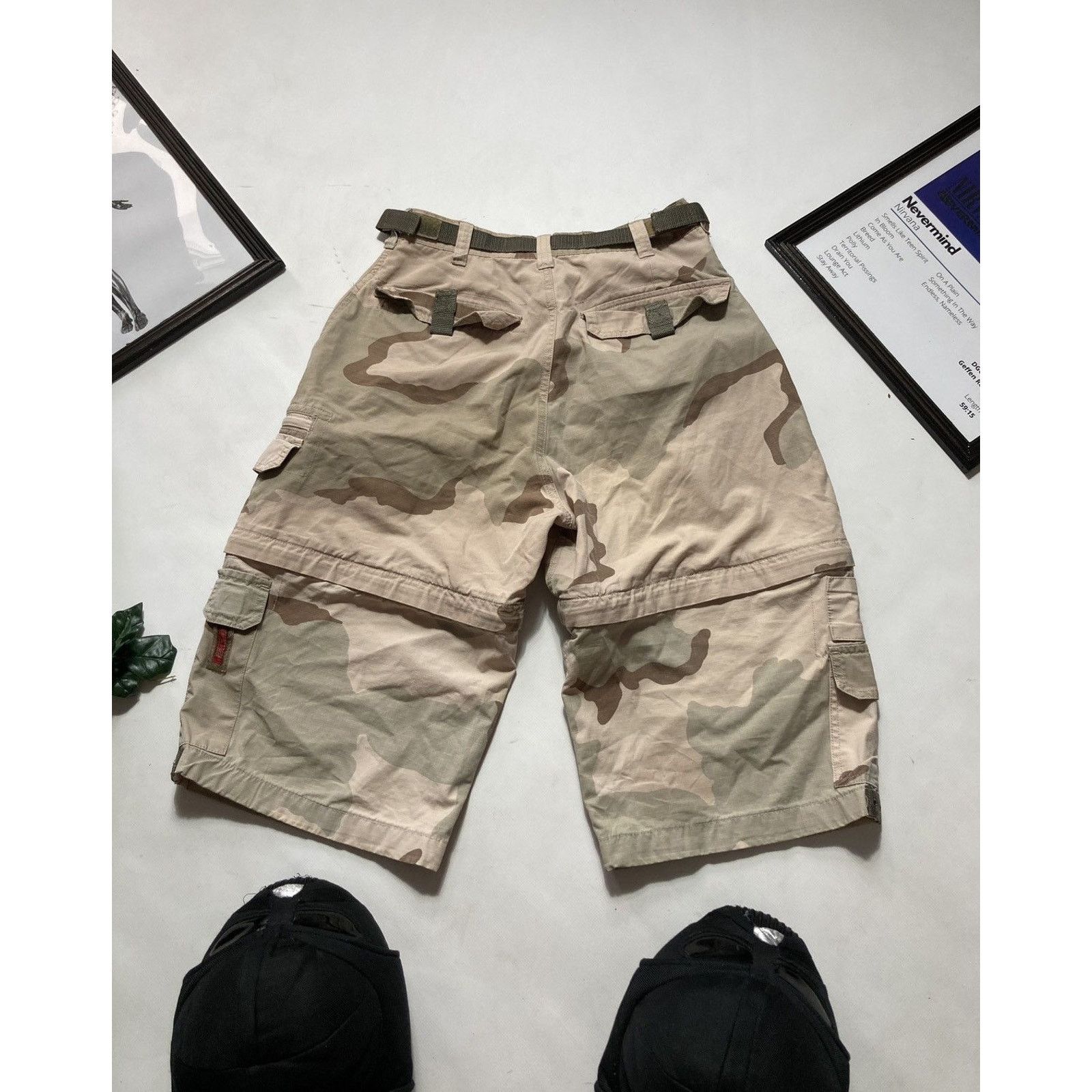 Japanese Brand × Vintage Vintage Camo Military 90s transformer shorts Size US 30 / EU 46 - 8 Thumbnail