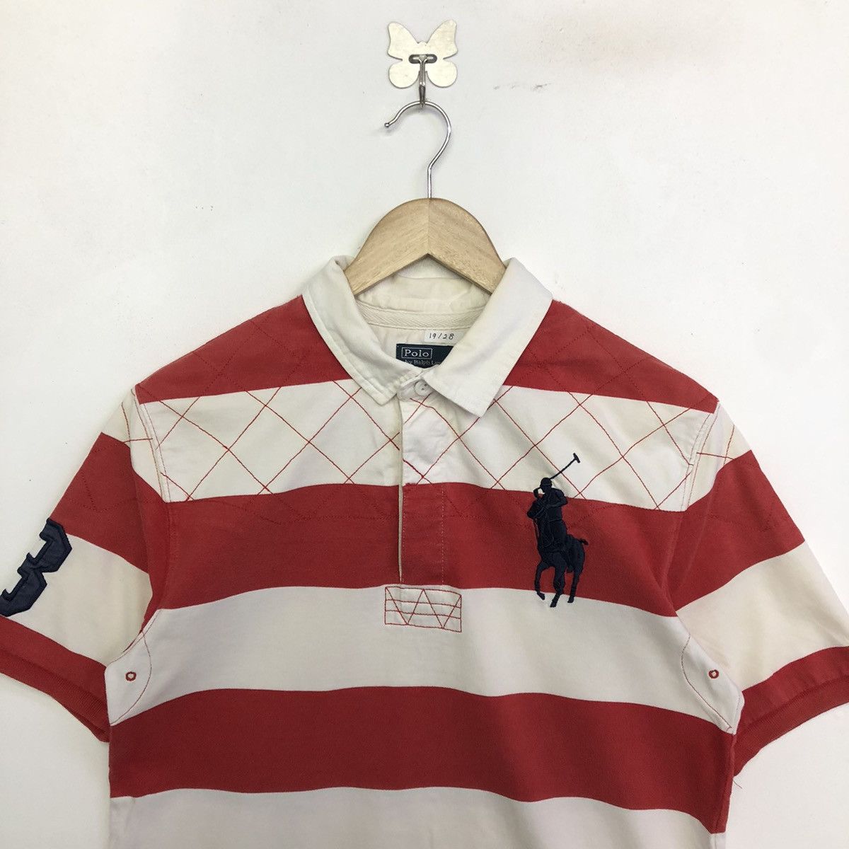 Polo Ralph Lauren Vintage Polo Ralph Lauren Rugby Stripe Shirt Size US XL / EU 56 / 4 - 3 Thumbnail