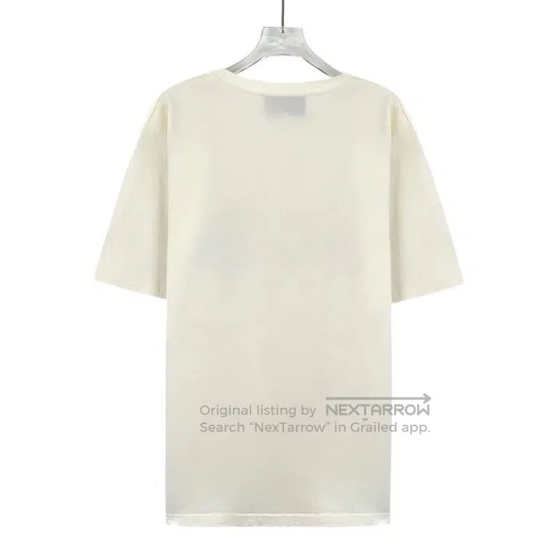 Gucci Gucci Beige rabbit letter print cotton round-neck short-sl Size XS / US 0-2 / IT 36-38 - 2 Thumbnail