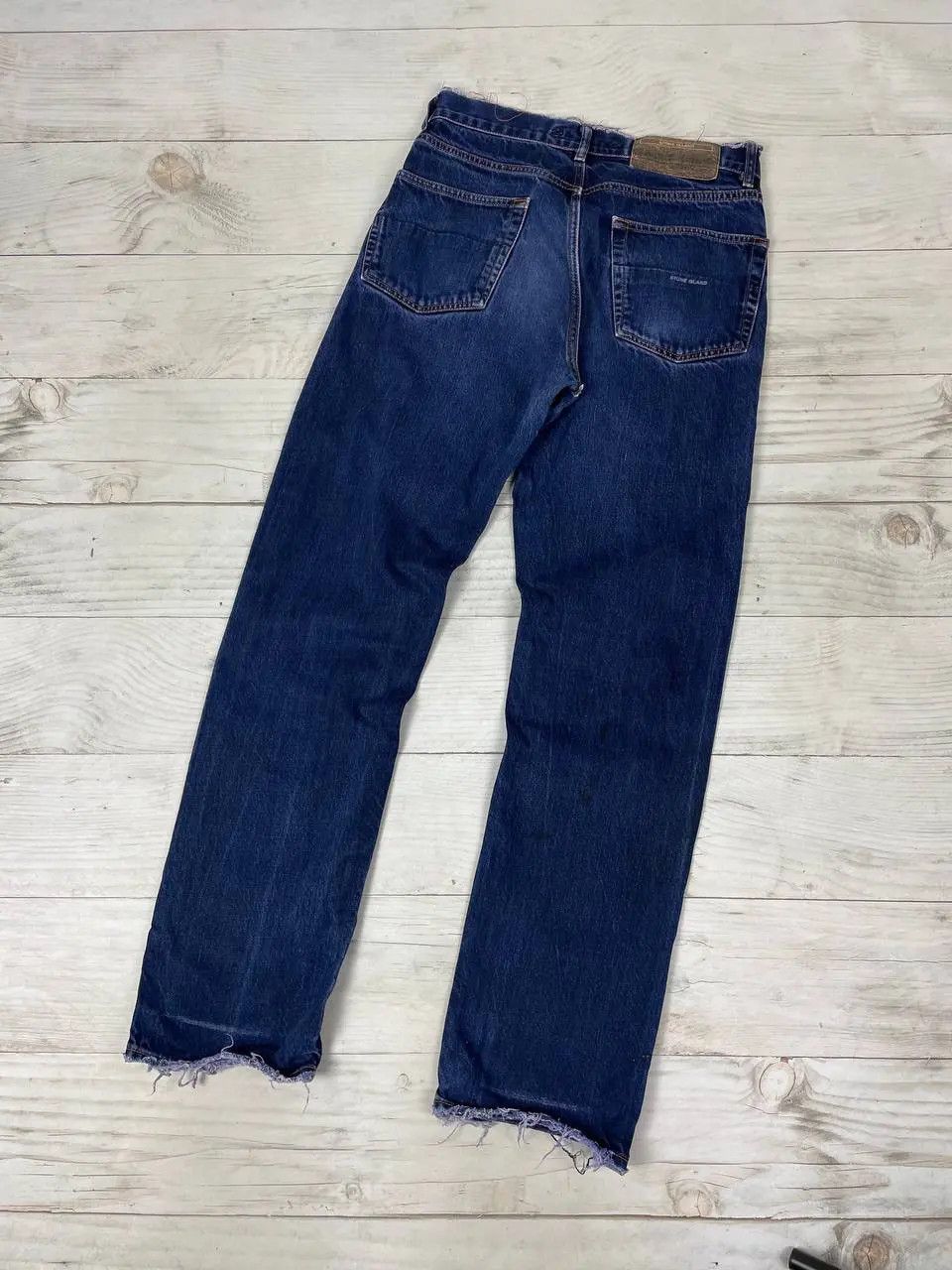 Stone Island Vintage Stone Island Denim Jeans 90s Distrissed Faded Y2K Size US 31 - 1 Thumbnail