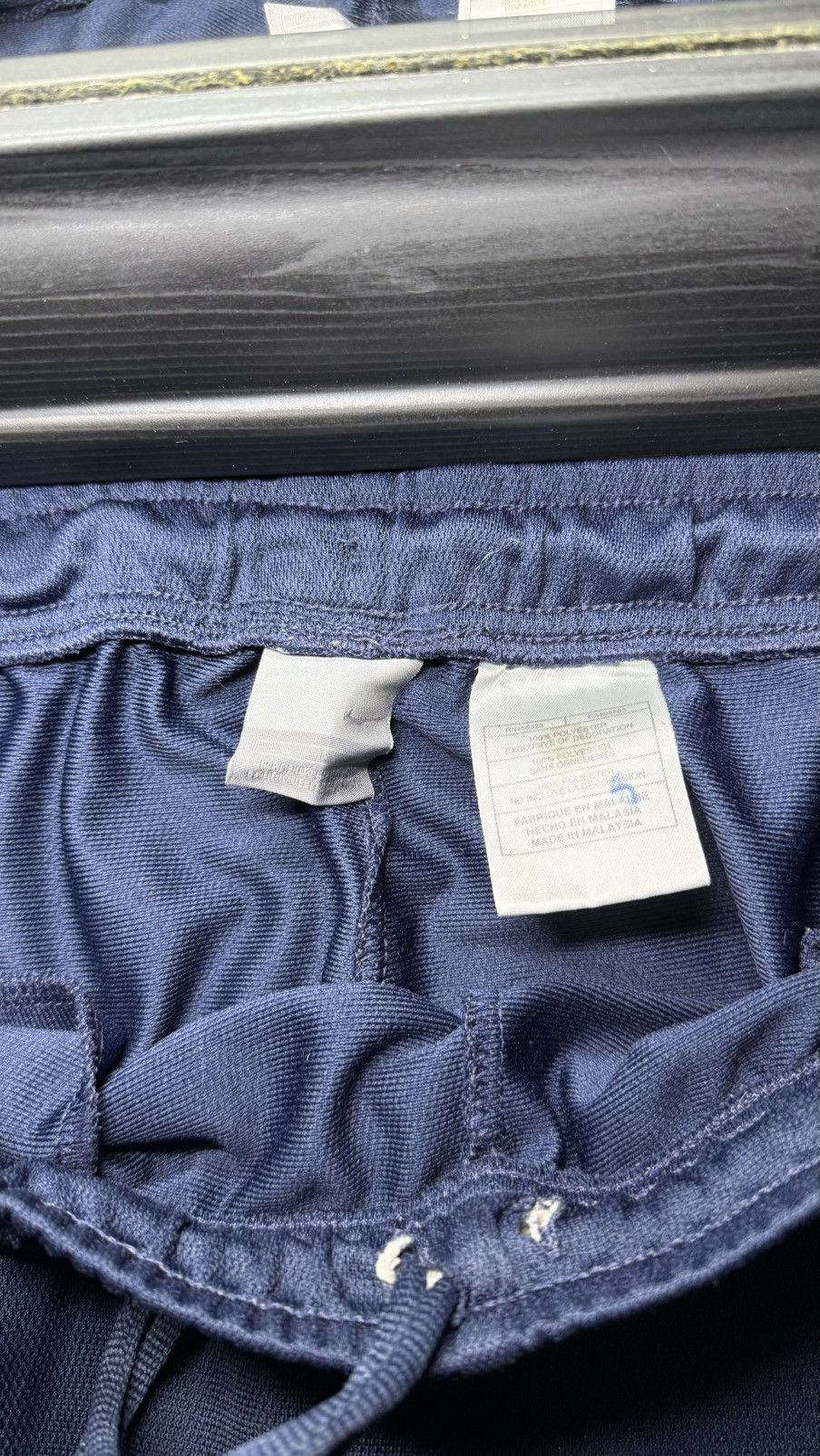 Nike Y2K 2000s Baggy Navy Blue Nike Baggy Sweatpants/ Track Pants Size US 34 / EU 50 - 3 Thumbnail