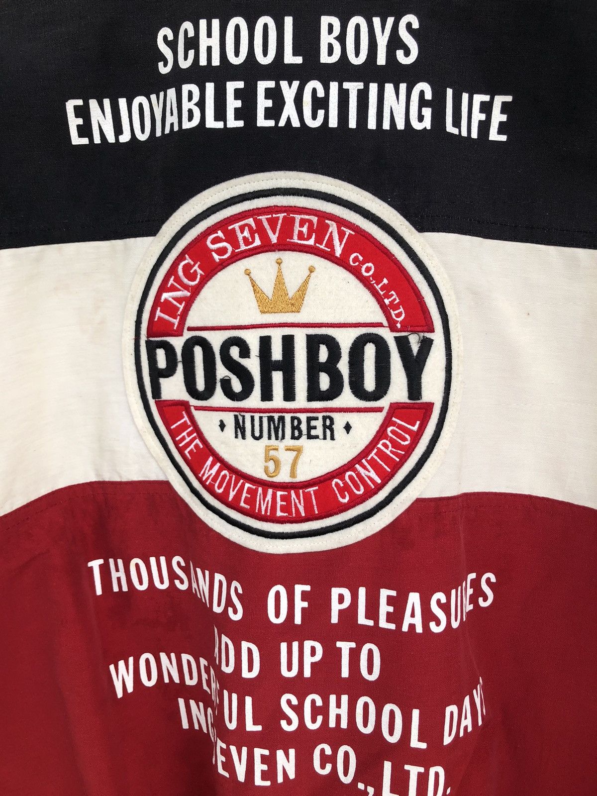 Japanese Brand Posh Boy 9765 Varsity Jacket Size US L / EU 52-54 / 3 - 4 Thumbnail