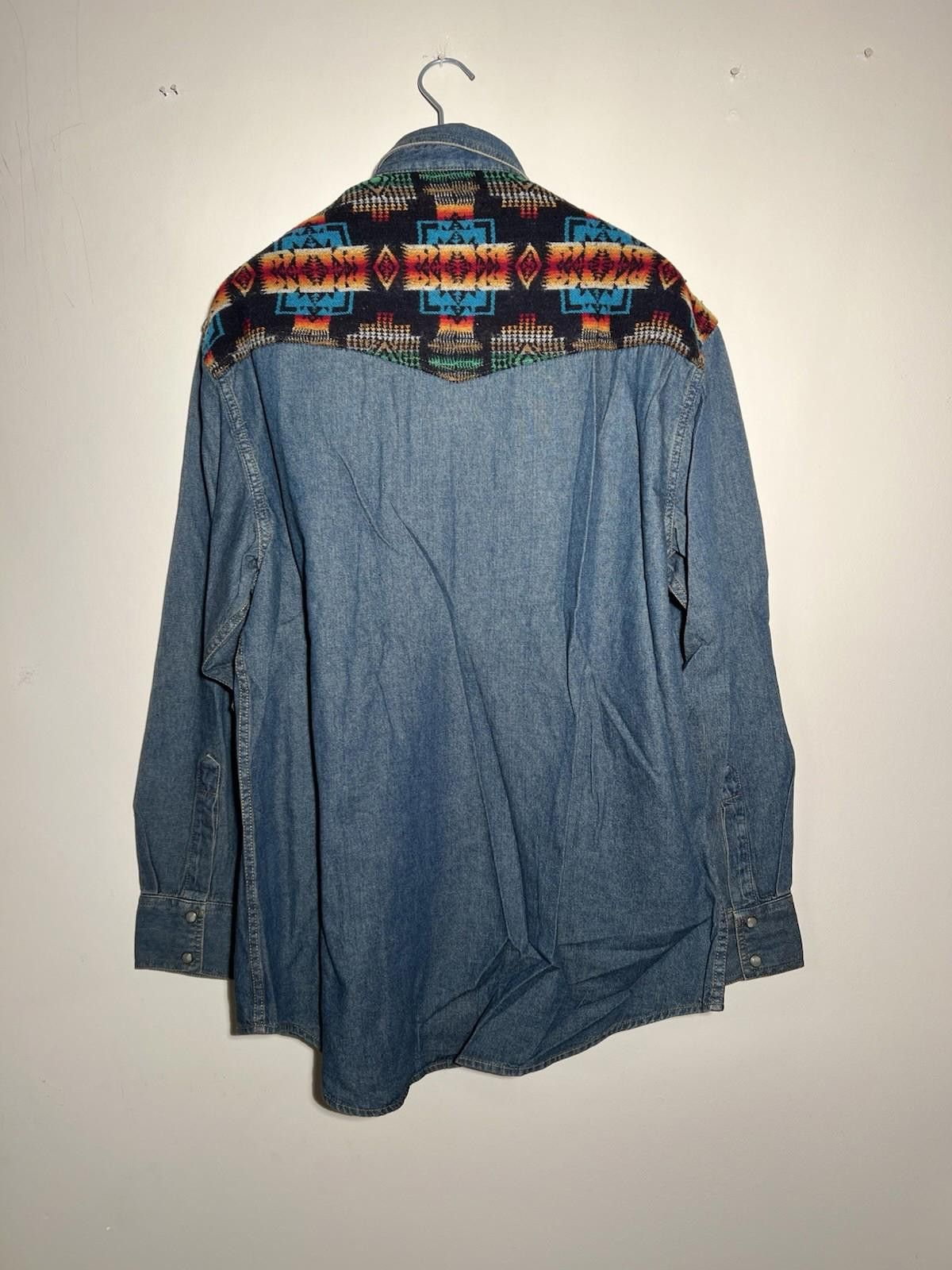 Pendleton Pendleton Desperado Western Denim Wool Shirt L Size US L / EU 52-54 / 3 - 3 Thumbnail