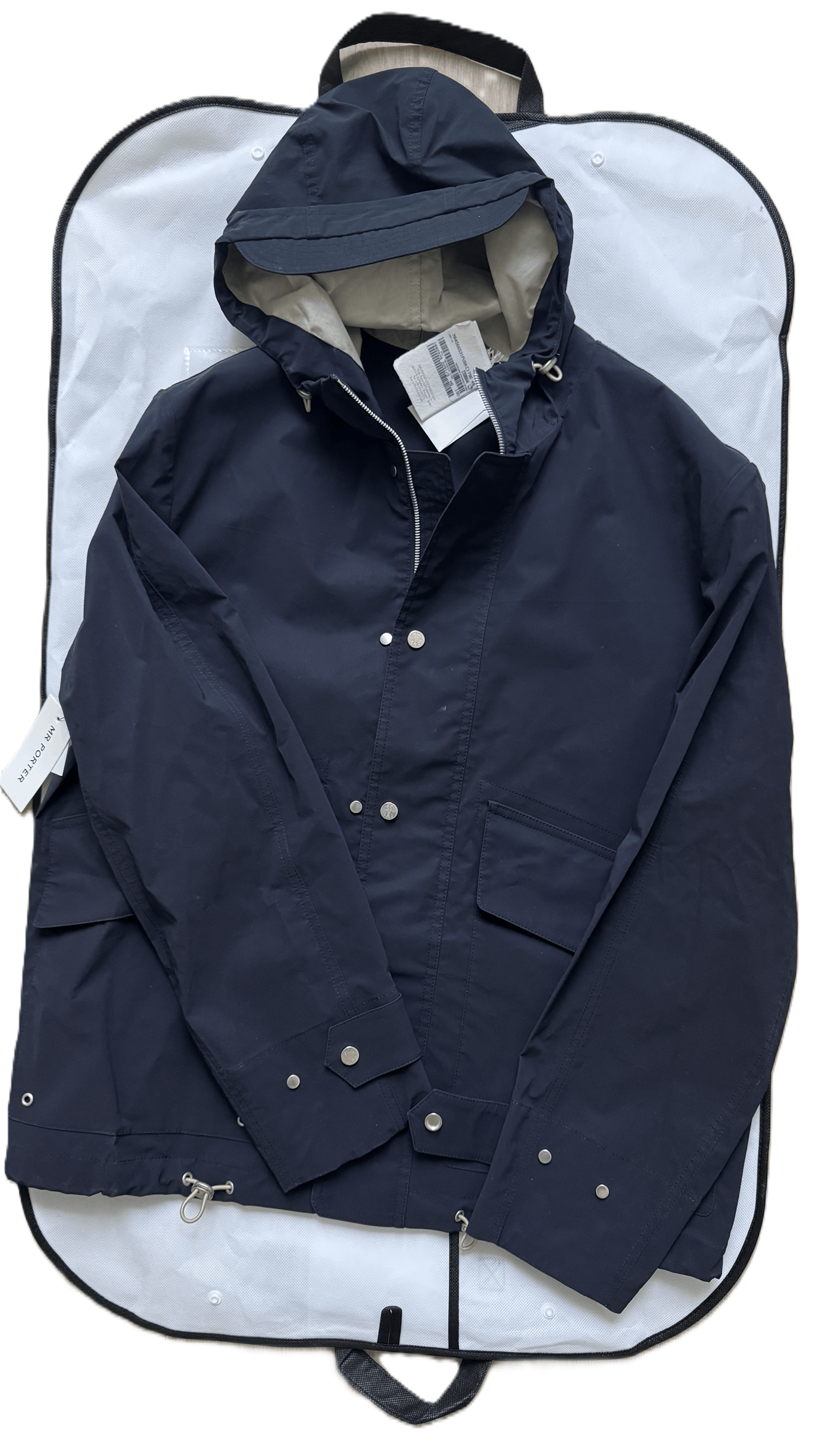 Brunello Cucinelli Cotton-Shell Waterproof Hooded Short Parka MR4566531P Size US M / EU 48-50 / 2 - 9 Thumbnail