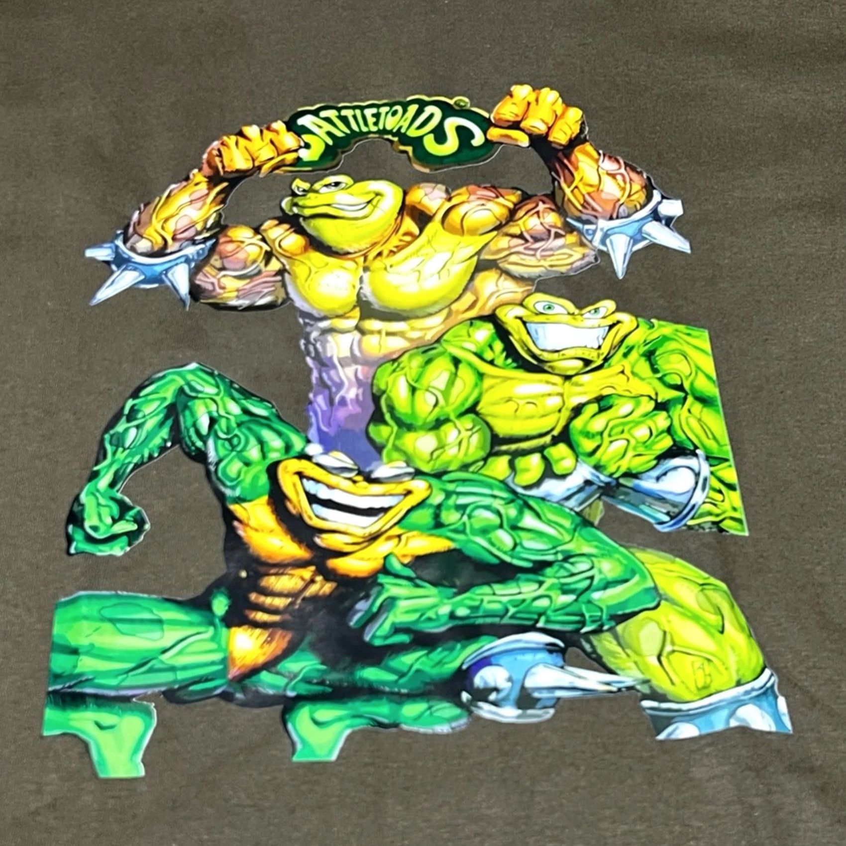 Etro Retro NES Battletoads Graphic Military Green Shirt XL Mens NWOT Size US XL / EU 56 / 4 - 2 Thumbnail
