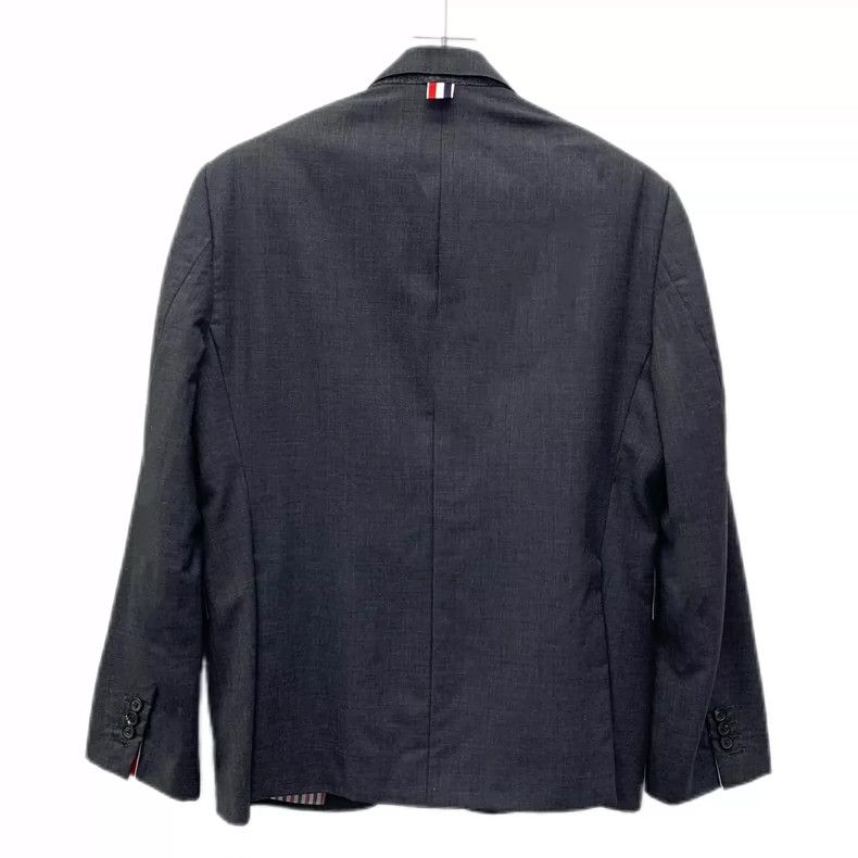 Thom Browne Thom browne Dark gray wool lapel single-breasted long-sleev Size US M / EU 48-50 / 2 - 2 Thumbnail