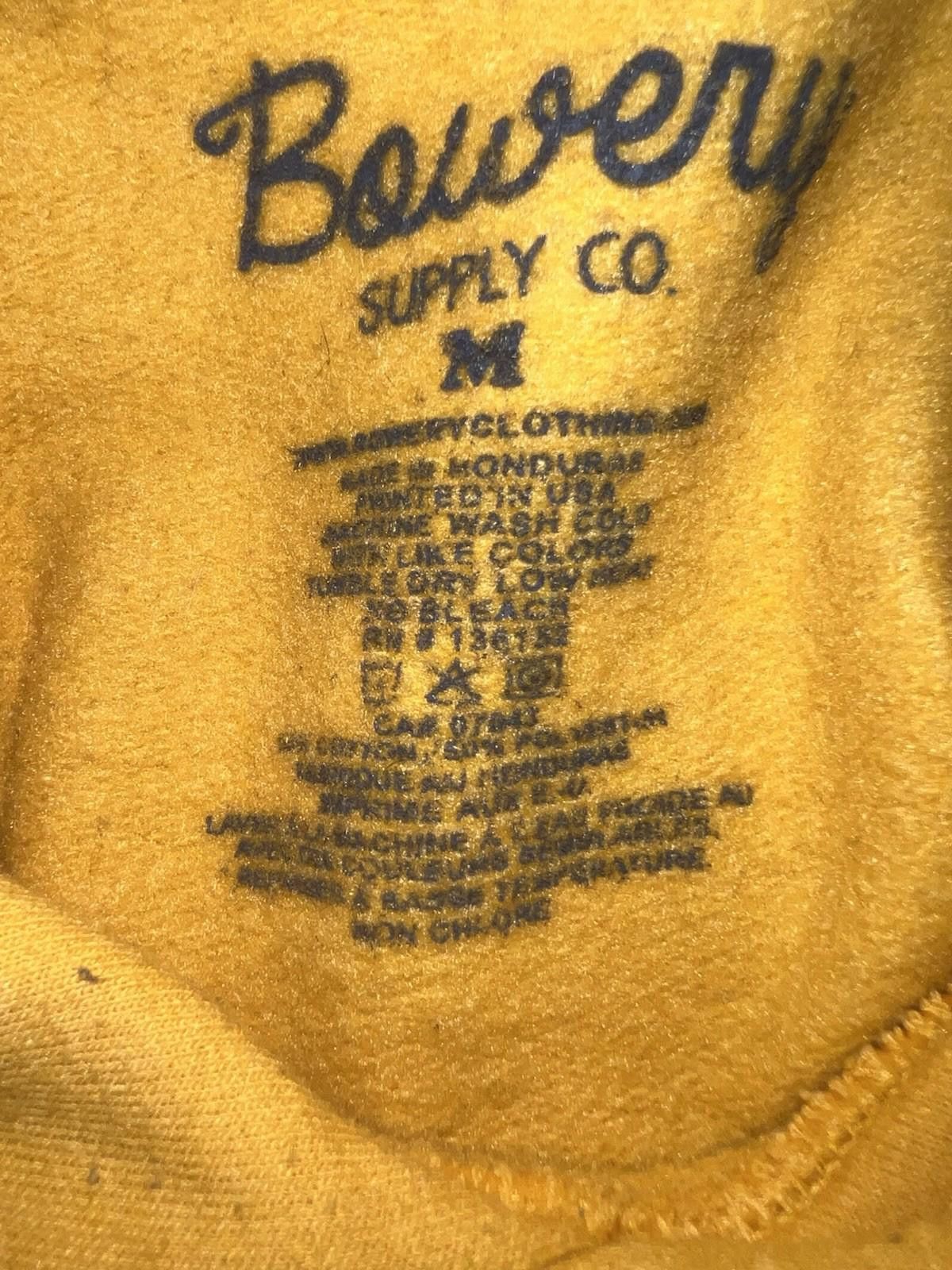 Bowery Kanagawa Japan Hoodie Yellow Great Wave Street M Unisex Y2K Size US M / EU 48-50 / 2 - 2 Thumbnail