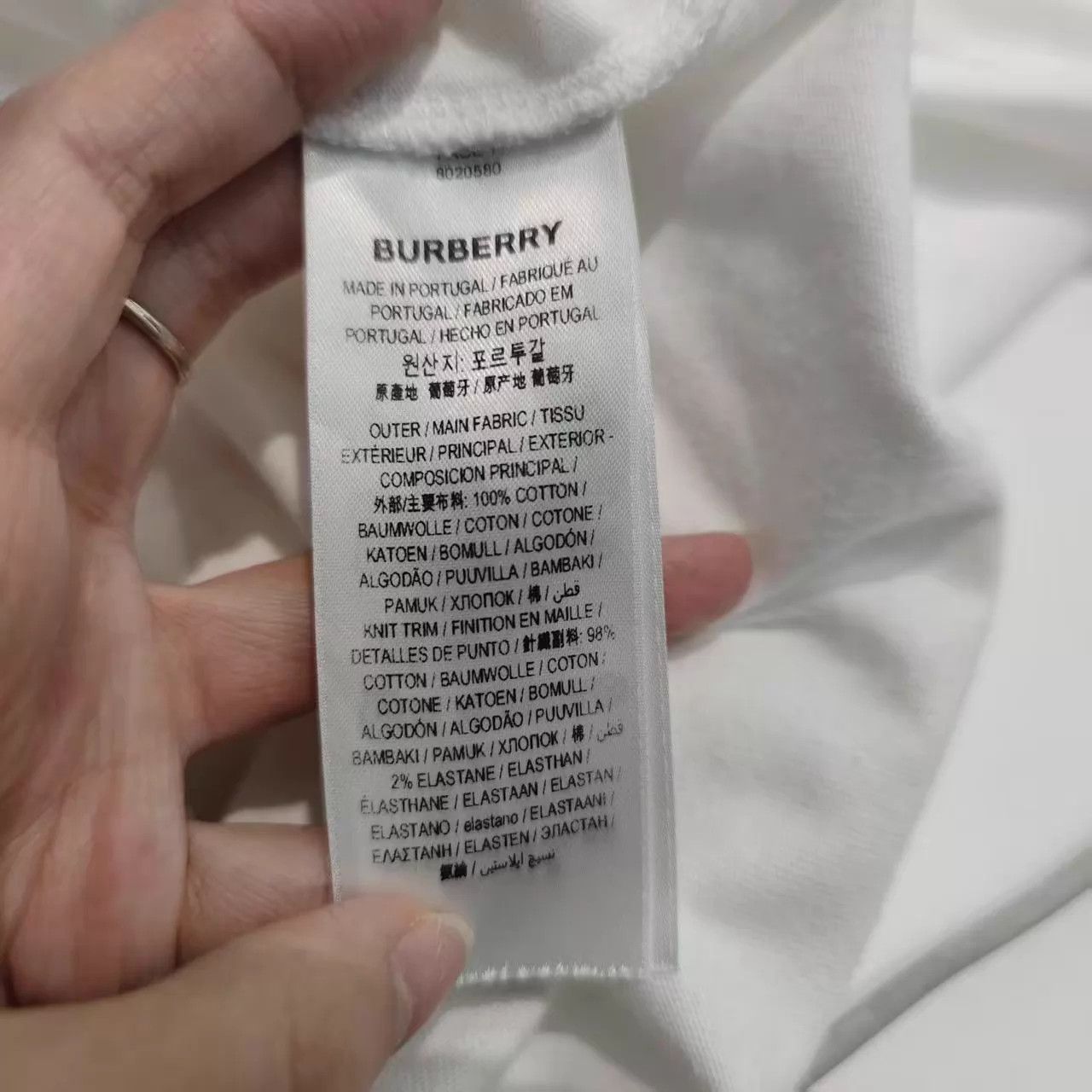 Burberry bbr Check Short Sleeve Tee XS Women & Small Men Size XS / US 0-2 / IT 36-38 - 4 Thumbnail