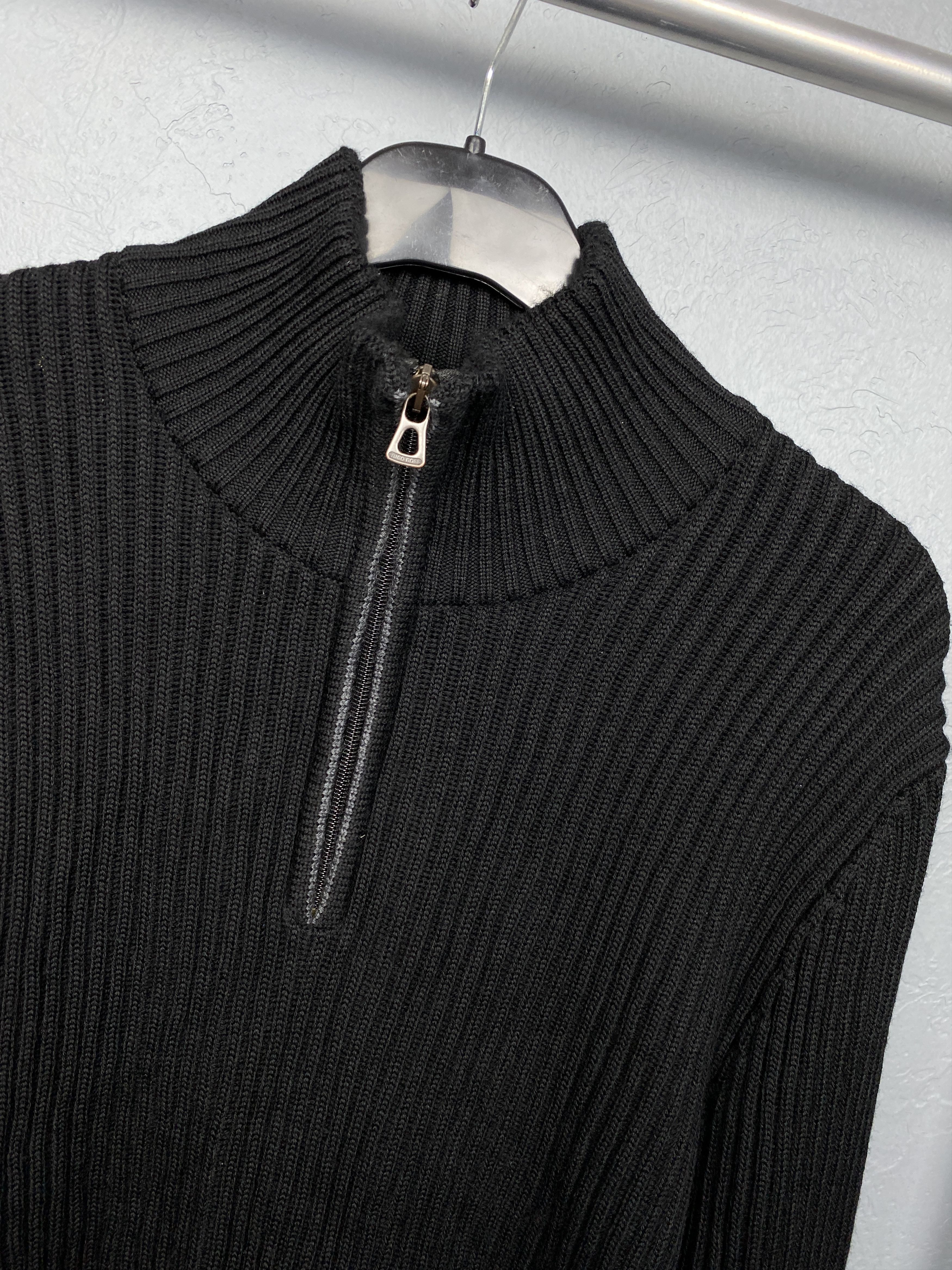 Hugo Boss Hugo Boss Orange Vintage Mens 1\4 Zip Wool Knit Sweater Size US XL / EU 56 / 4 - 5 Thumbnail