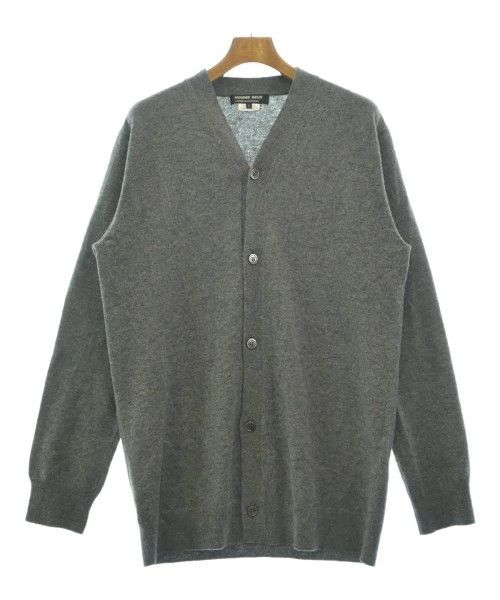 Comme des Garcons Homme Deux Sweater Cardigan Wool Plain Button Up V-neck Gray Size US L / EU 52-54 / 3 - 1 Thumbnail