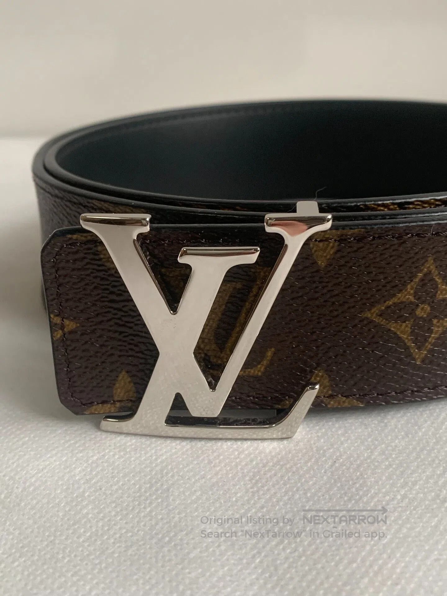 Louis Vuitton Louis Vuitton Men's Black Logo Belt. Size ONE SIZE - 1 Thumbnail