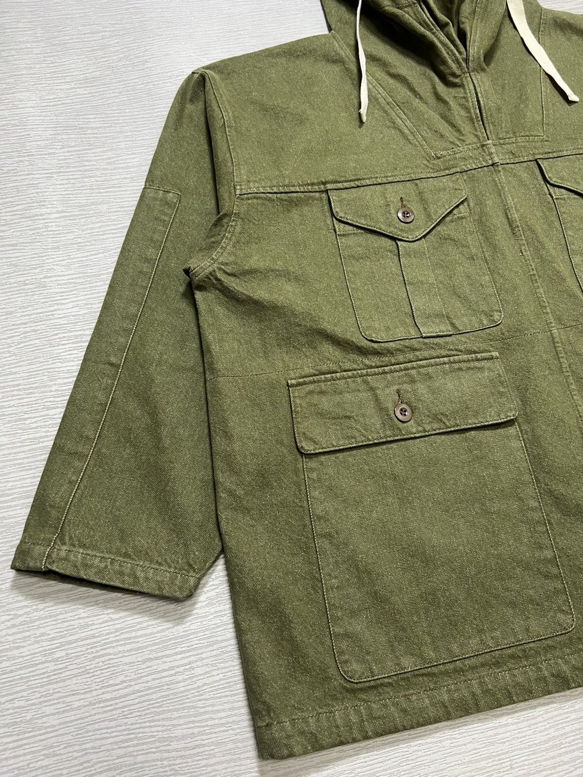 Japanese Brand Houston - Denim Smock Parka Size US S / EU 44-46 / 1 - 6 Thumbnail