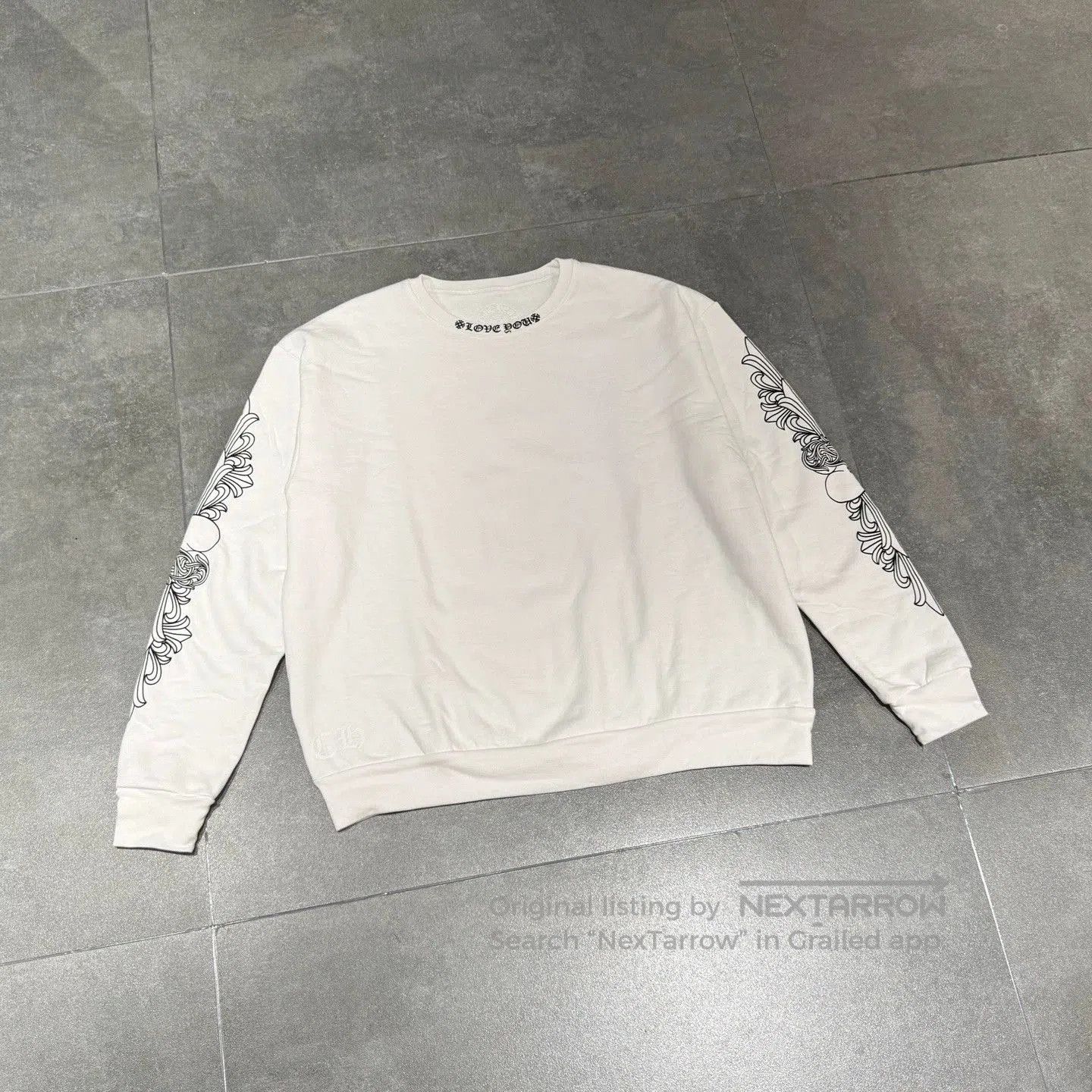 Chrome Hearts chrome hearts white love vines sweatshirt. Size US S / EU 44-46 / 1 - 1 Thumbnail