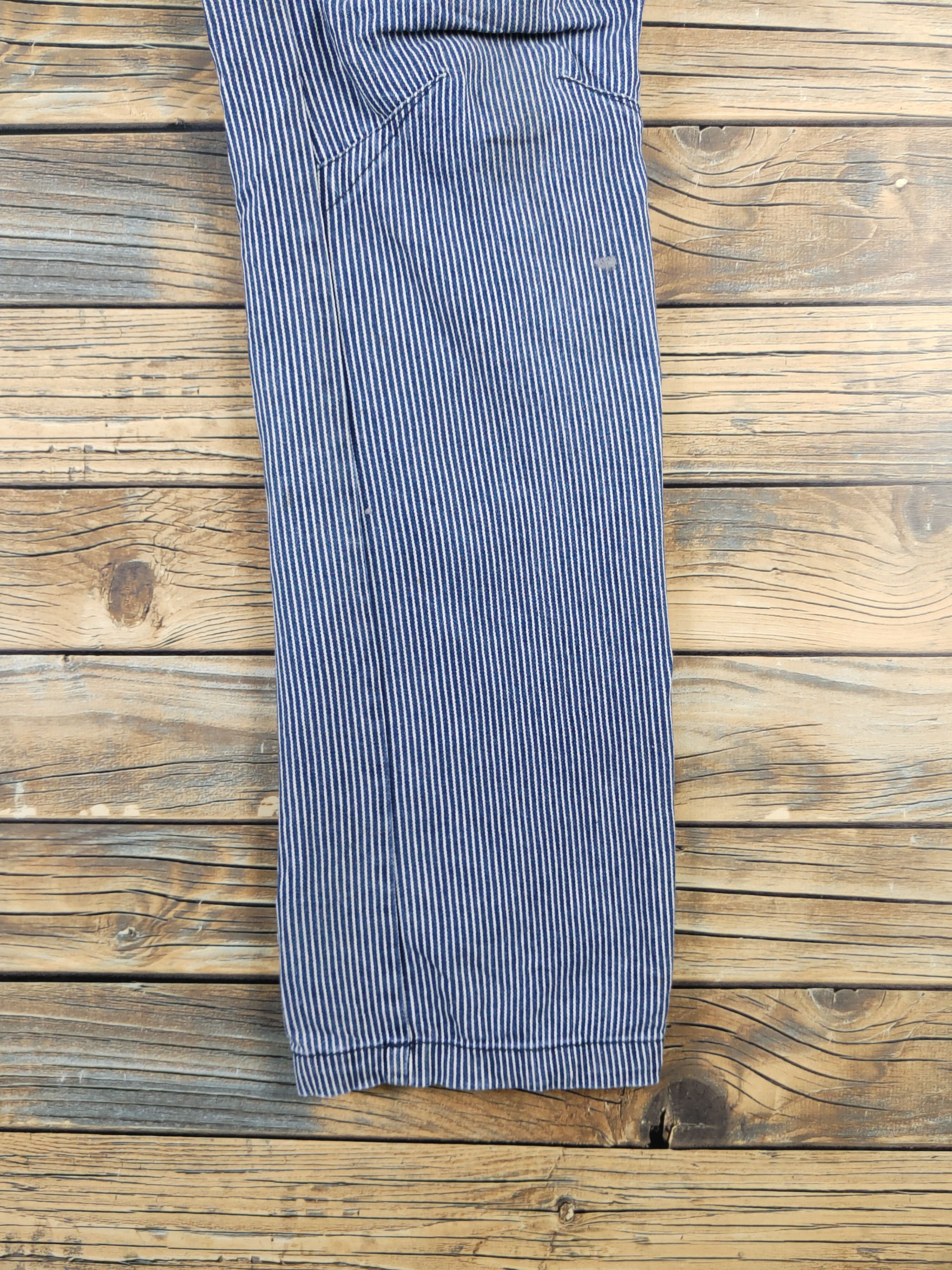 Japanese Brand FieldCore Blue White Distressed Ripped Soft Jeans #W2060 Size US 28 / EU 44 - 6 Thumbnail