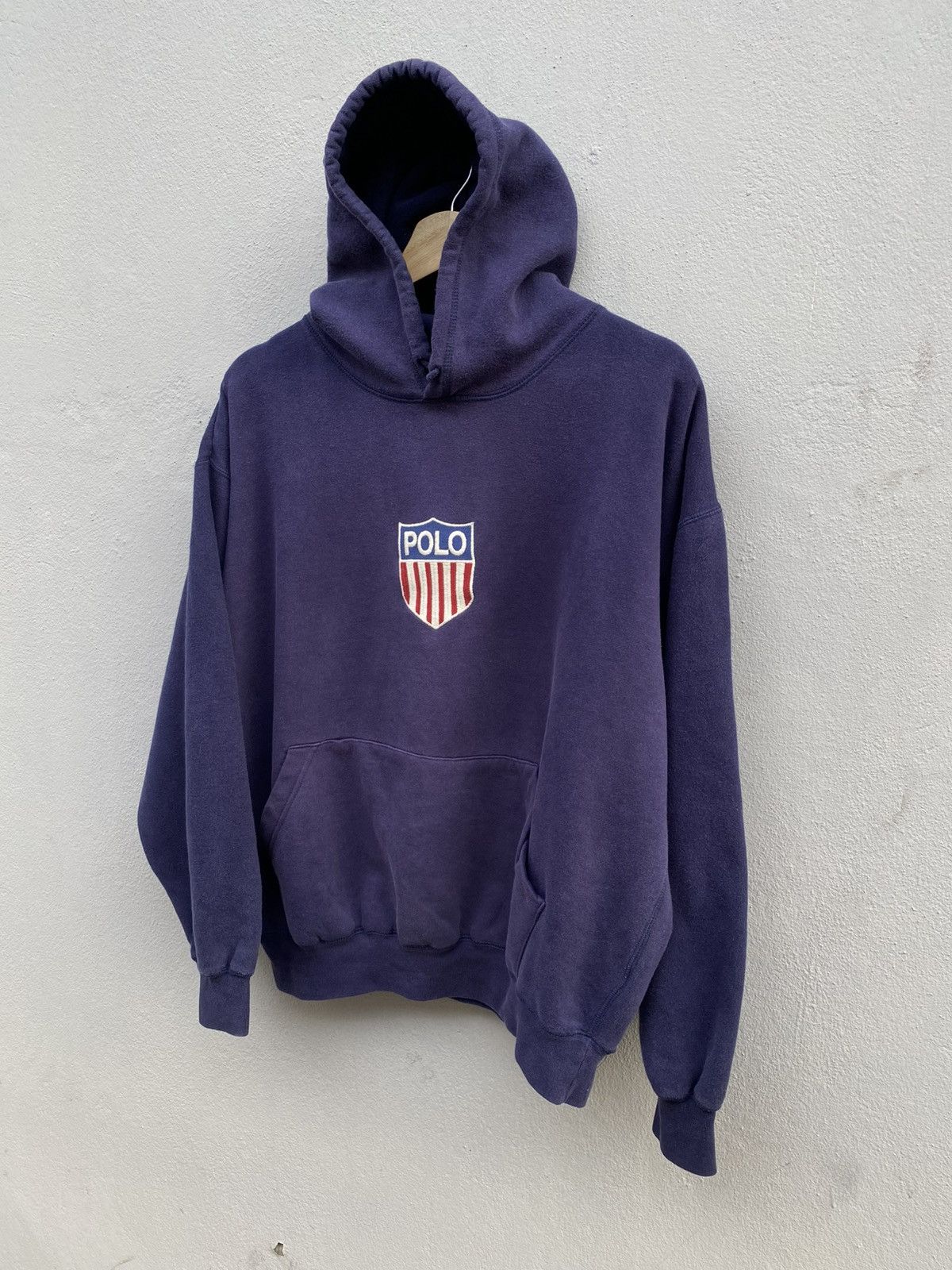Polo Ralph Lauren OG 90s POLO RALPH LAUREN “K-Swiss” Center Logo Hoodie Size US L / EU 52-54 / 3 - 2 Thumbnail