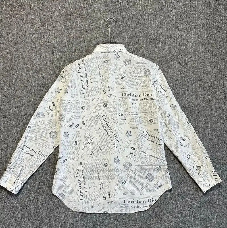 Dior Dior Men's Long Sleeve Graphic Print Shirt . Size US M / EU 48-50 / 2 - 2 Thumbnail