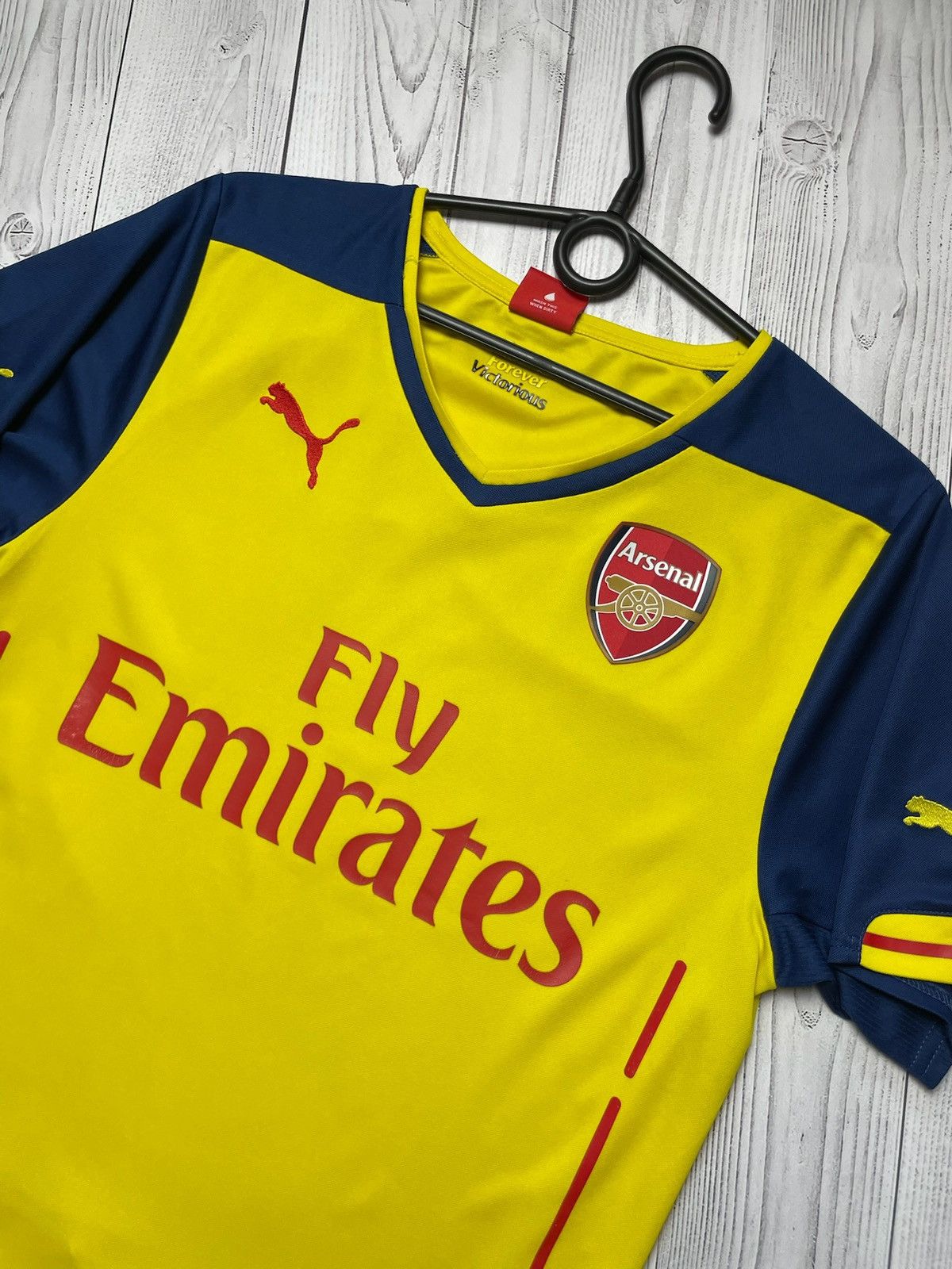Vintage Vintage Arsenal soccer jersey size S yellow puma Size US S / EU 44-46 / 1 - 2 Thumbnail