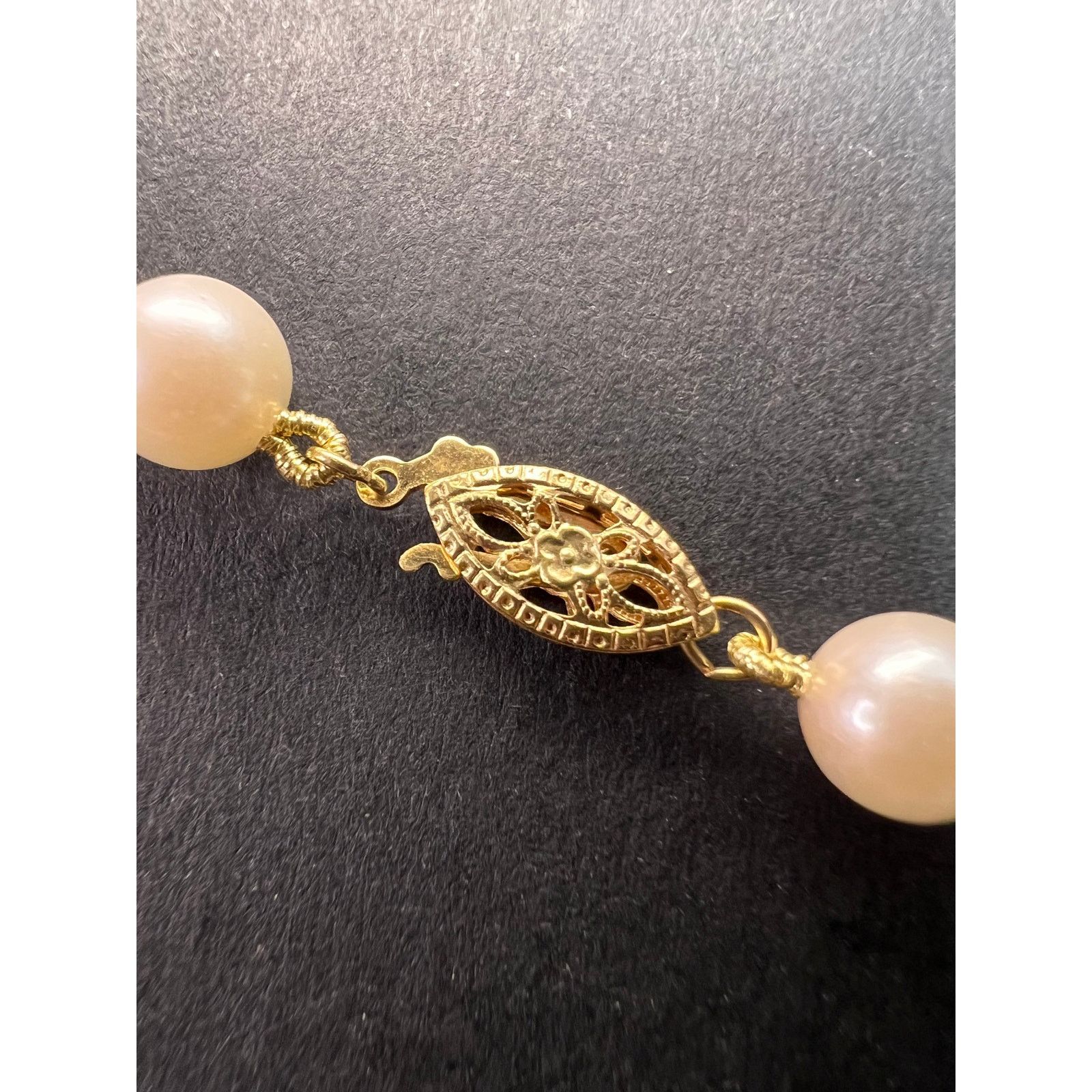 Other 7mm cultured pearl 18 inch necklace with 14k gold clasp Size ONE SIZE - 9 Thumbnail