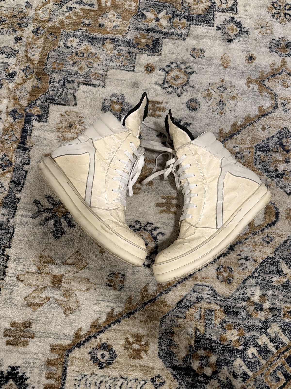 Rick Owens SS14 Vicious Rick Owens Cracked Deerskin Geobasket