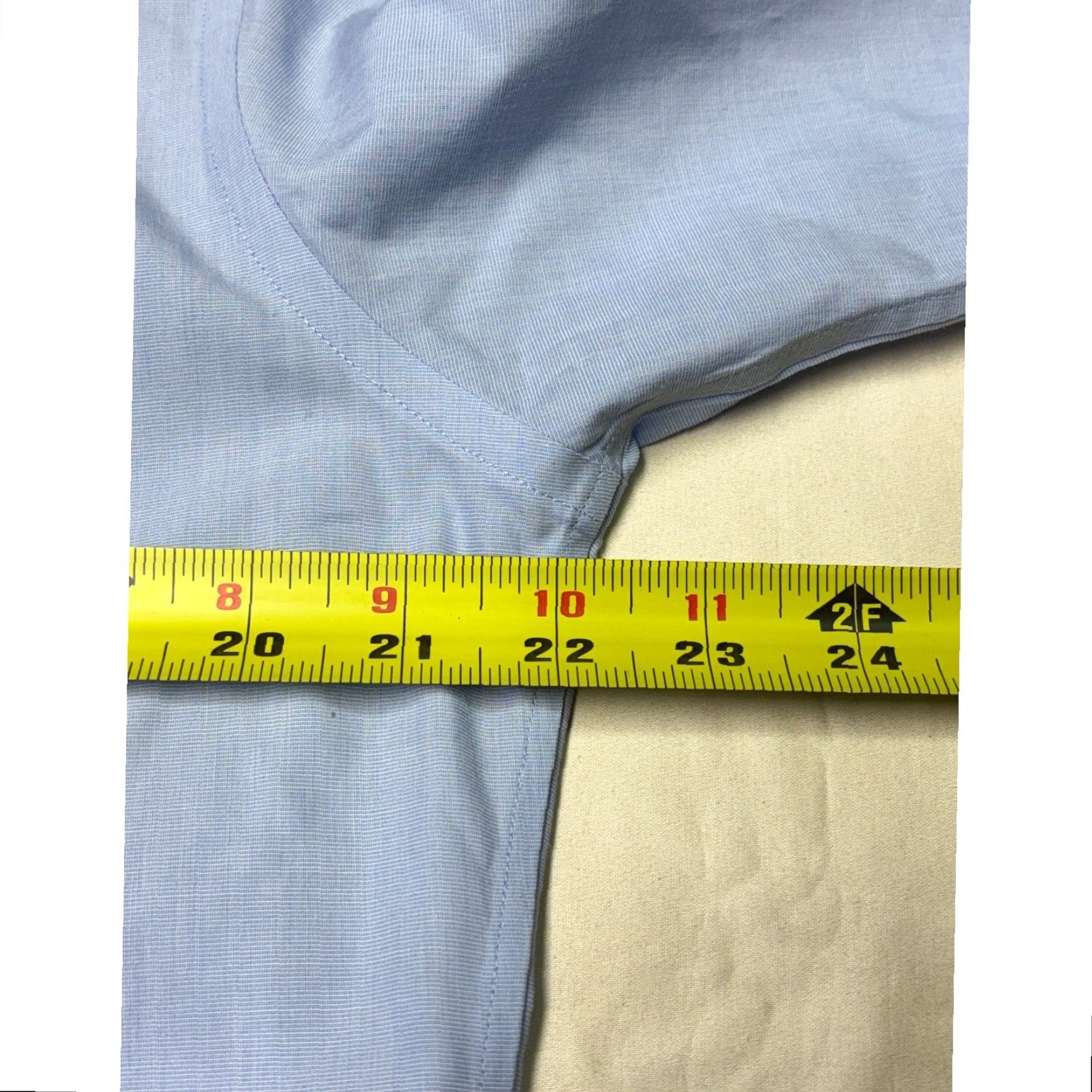 Brooks Brothers VINTAGE Brooks Brothers Regent Fit Blue Non Iron Supima Dress French Cuffs Shirt 16 35 Size 40R - 7 Thumbnail