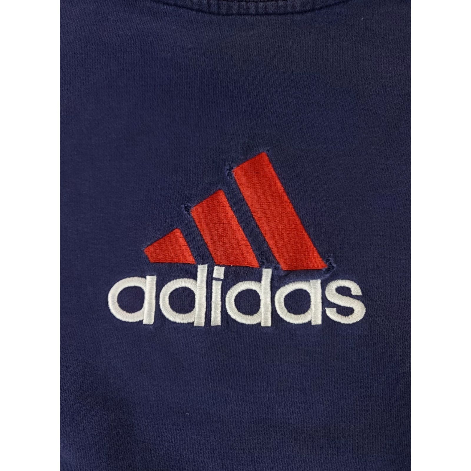 Adidas VINTAGE Adidas Sweatshirt Mens XL Long Sleeve Blue Red White Embroidered 90s Pullover Size US XL / EU 56 / 4 - 2 Thumbnail