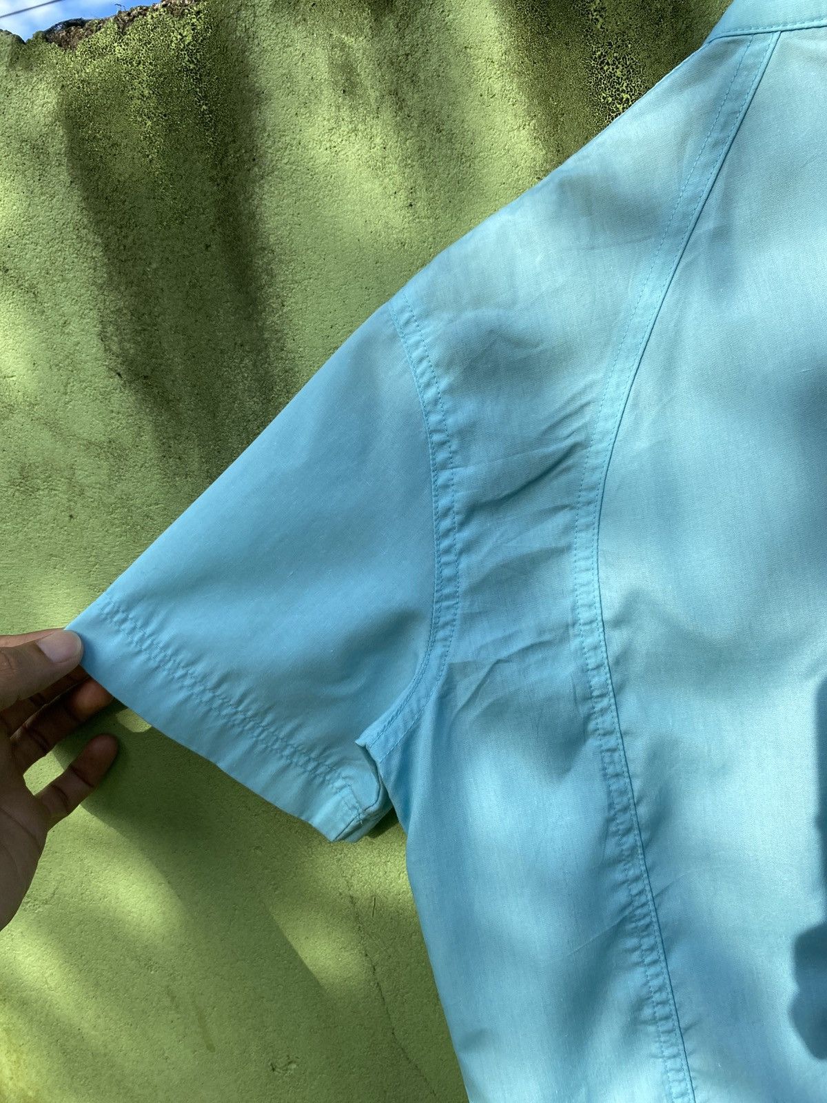 Japanese Brand Zakle Vintage Turquoise Utility Zip Shirt Archive Style 90s Size US M / EU 48-50 / 2 - 10 Thumbnail