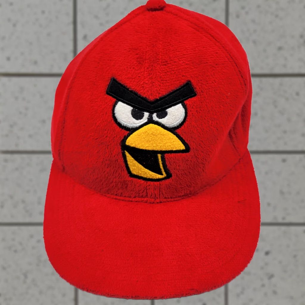 Vintage Angry Birds Red Bird Snapback Adjustable Baseball Hat Cap Red Size ONE SIZE - 1 Thumbnail