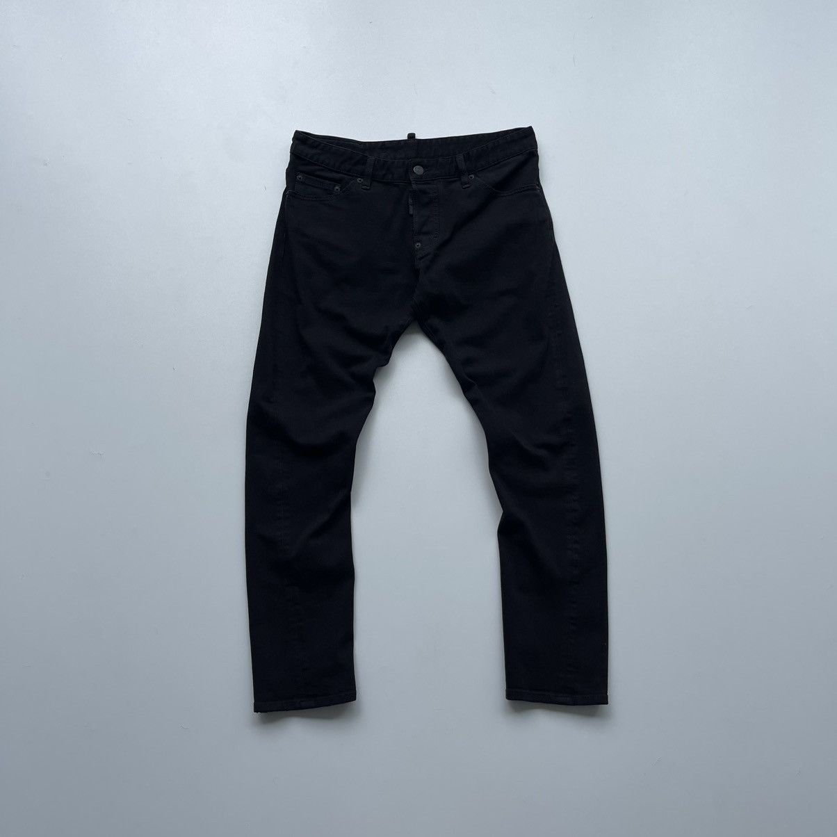 Dsquared2 Dsquared2 Sexy Twist Slim Fit Stretch Cropped Jeans Black Size US 32 / EU 48 - 1 Thumbnail