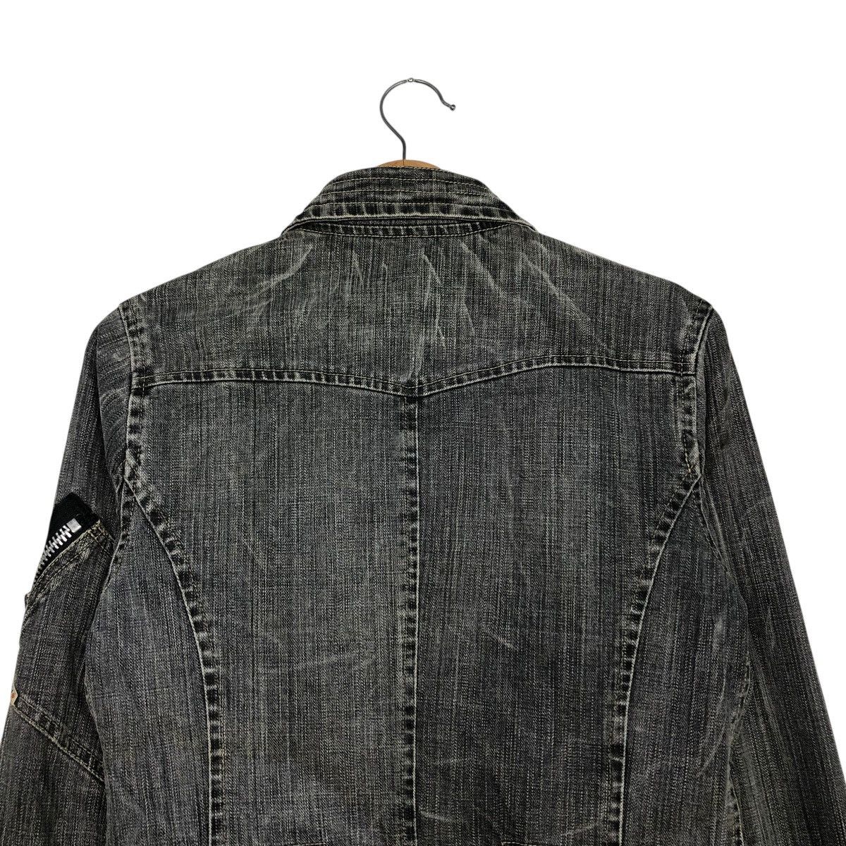 Japanese Brand 🔥VINTAGE CROPPED DENIM BIKER JACKET BISCOTE ISSEY MIYAKE Size US XS / EU 42 / 0 - 11 Thumbnail