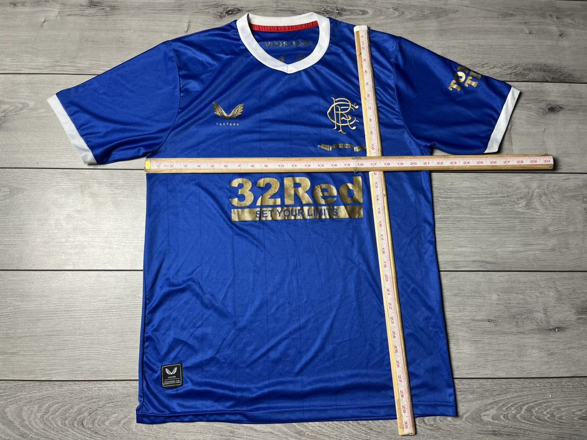 Castore GLASGOW RANGERS 2021/2022 HOME FOOTBALL SOCCER JERSEY CASTOR Size US XL / EU 56 / 4 - 5 Thumbnail