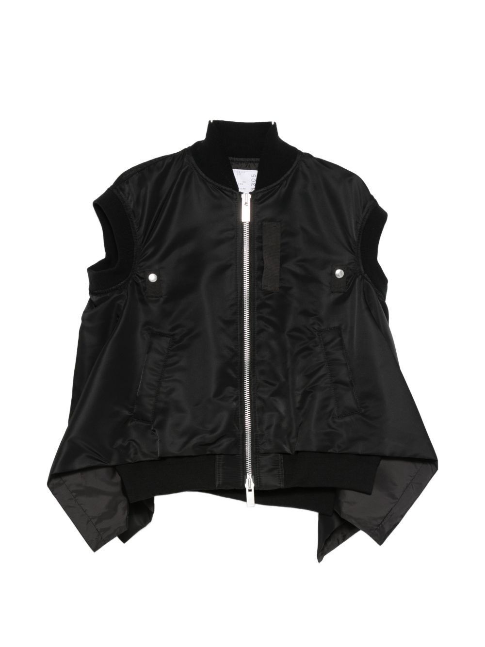 Sacai NYLON ZIPPED VEST Size S / US 4 / IT 40 - 1 Thumbnail