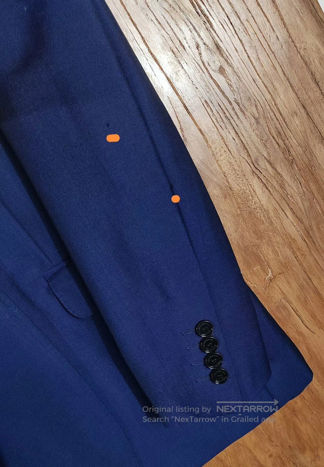 Burberry Dark Blue Suit Set.