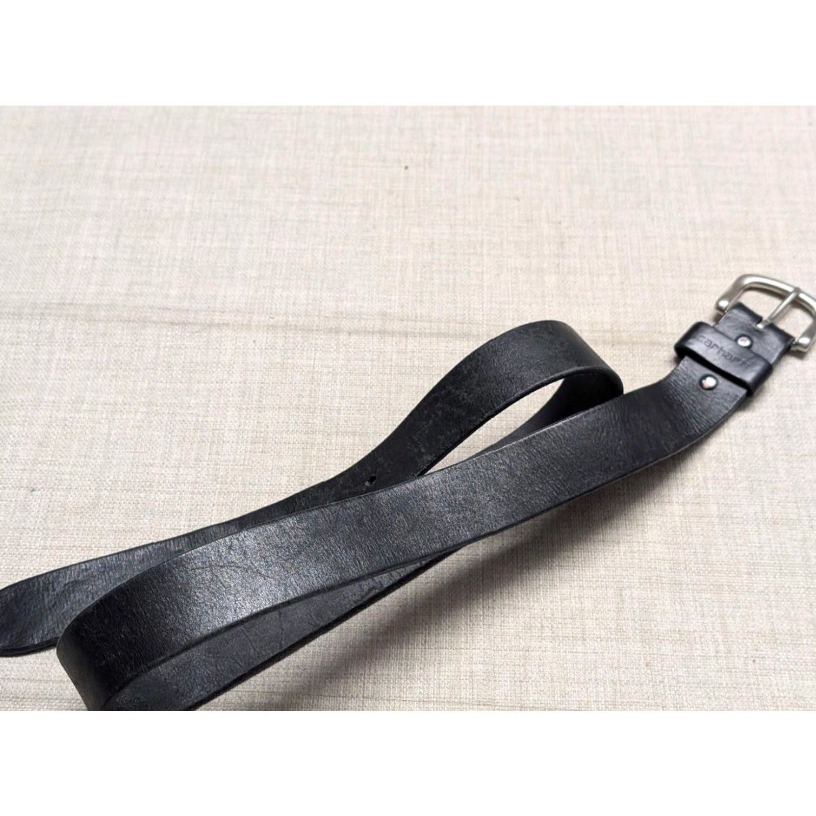 Carhartt VINTAGE Carhartt Belt Western 1-3/8" Full Grain Leather 38 Mens Buckle Brown Size 38 - 2 Thumbnail