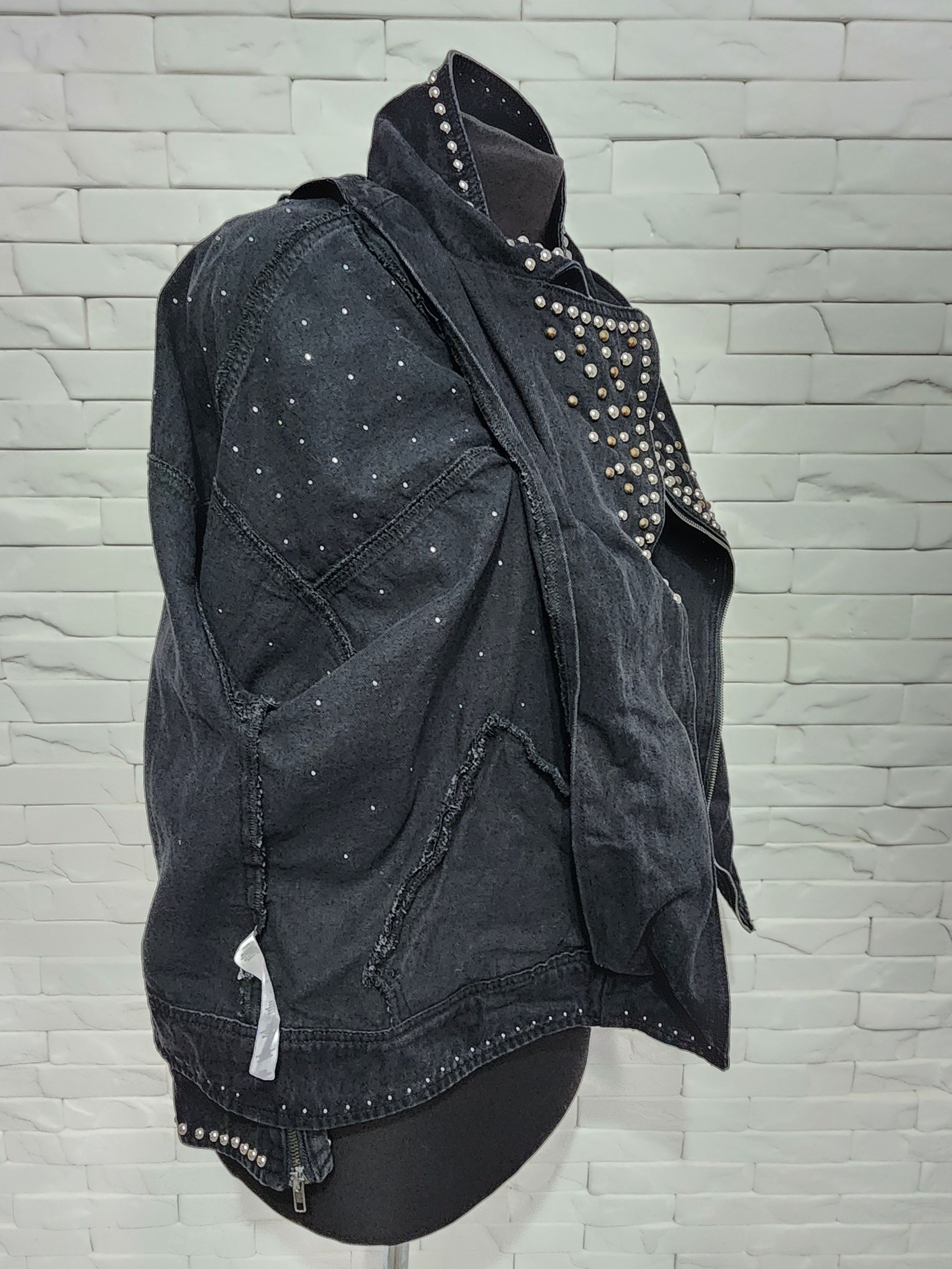 Other Women's biker denim jacket. Size 4XL / US 24-26 - 7 Thumbnail