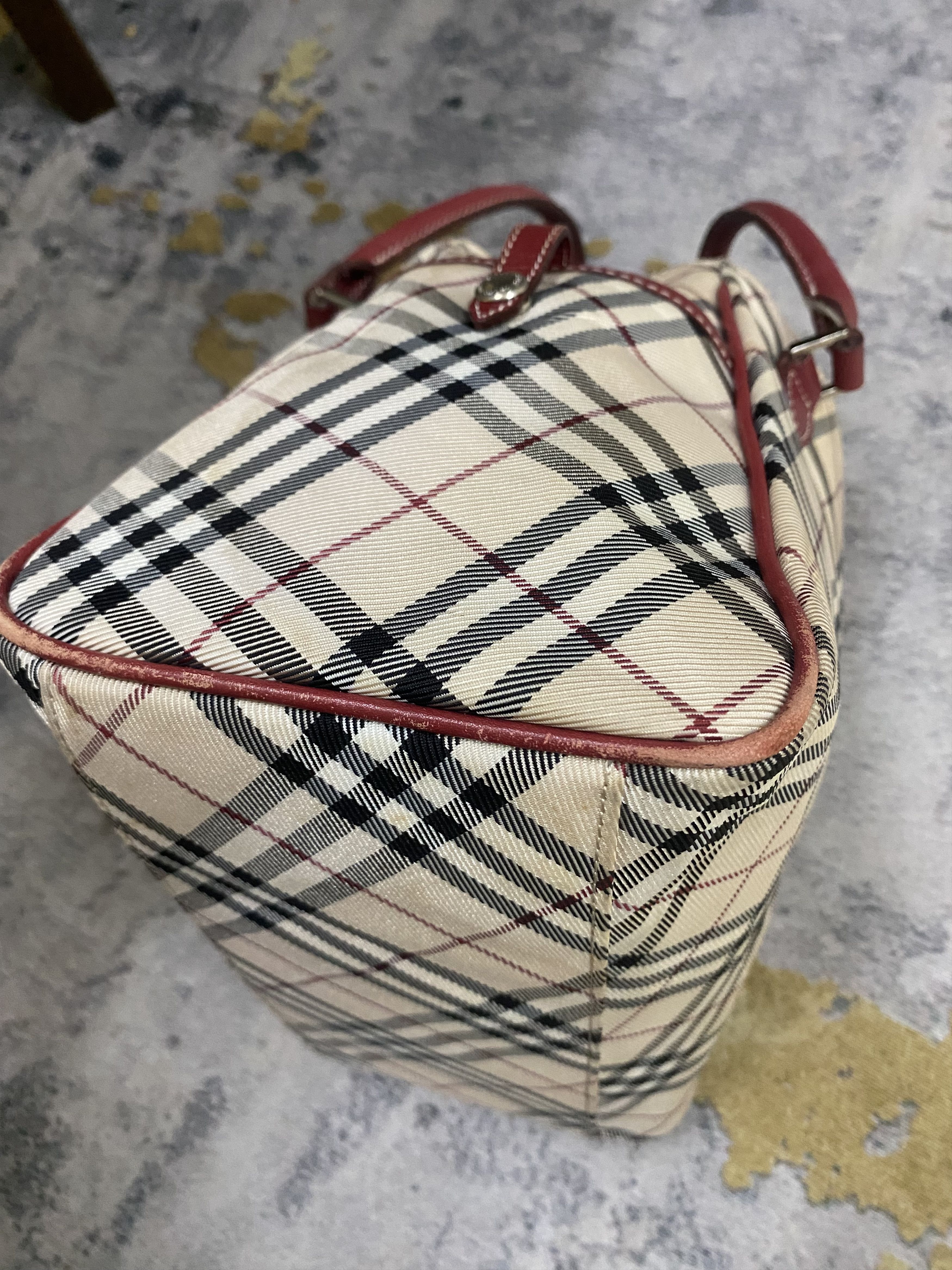 Burberry Burberry Nova Check Nylon Leather Bag Size ONE SIZE - 12 Thumbnail