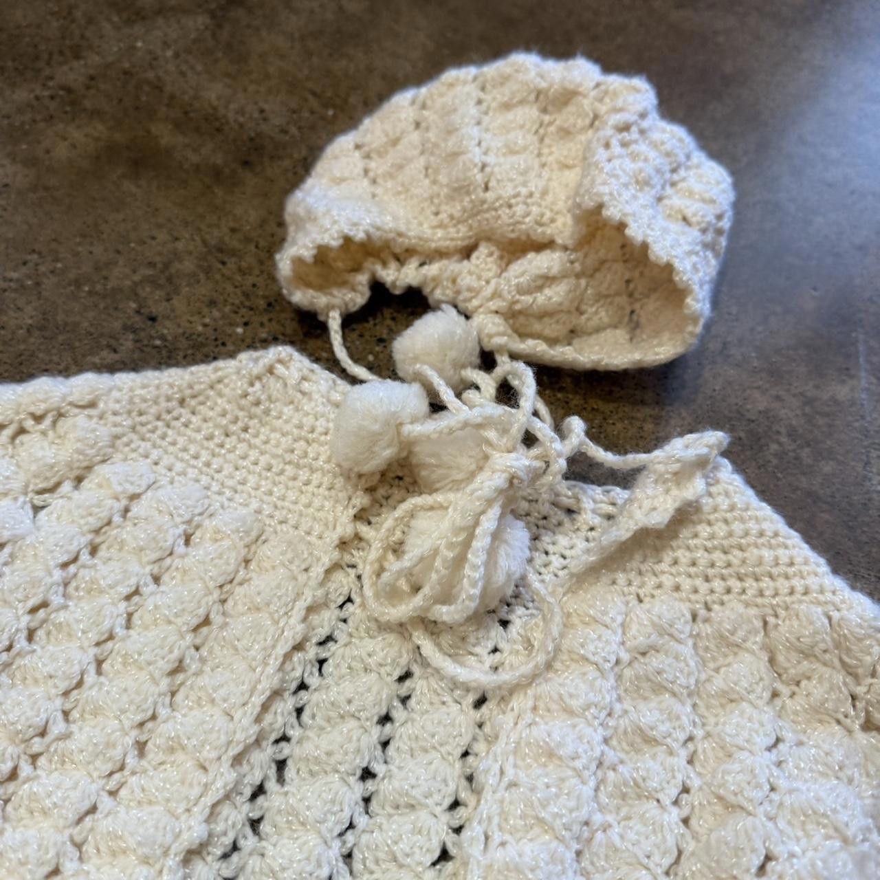 Designer Vintage Kids Knit Sweater and Hat Set Size US XXS / EU 40 - 3 Thumbnail