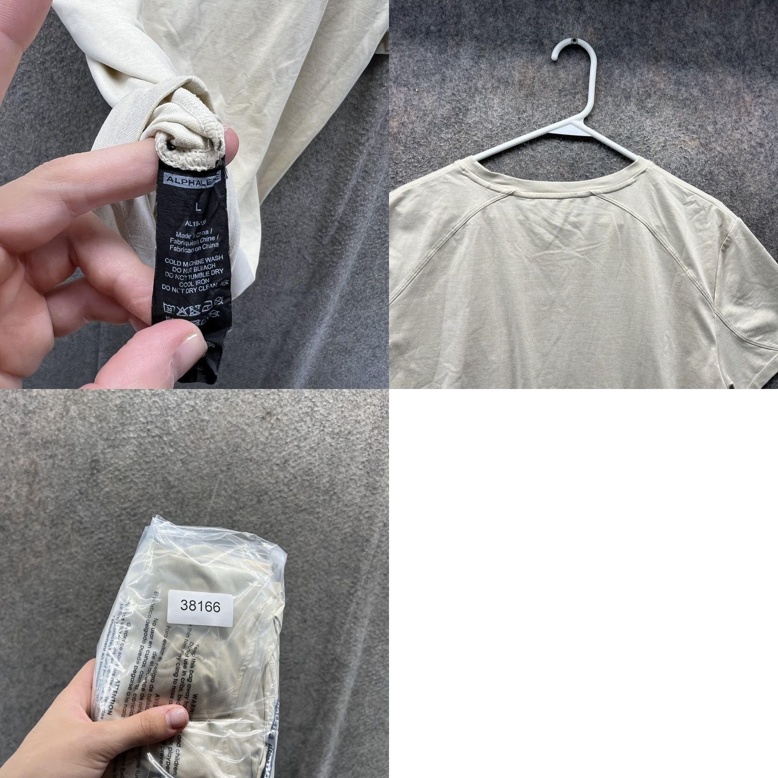 Vintage Alphalete Shirt Womens Large Beige Crewneck Short Sleeve Athletic Gym Tee Casual Size L / US 10 / IT 46 - 8 Thumbnail