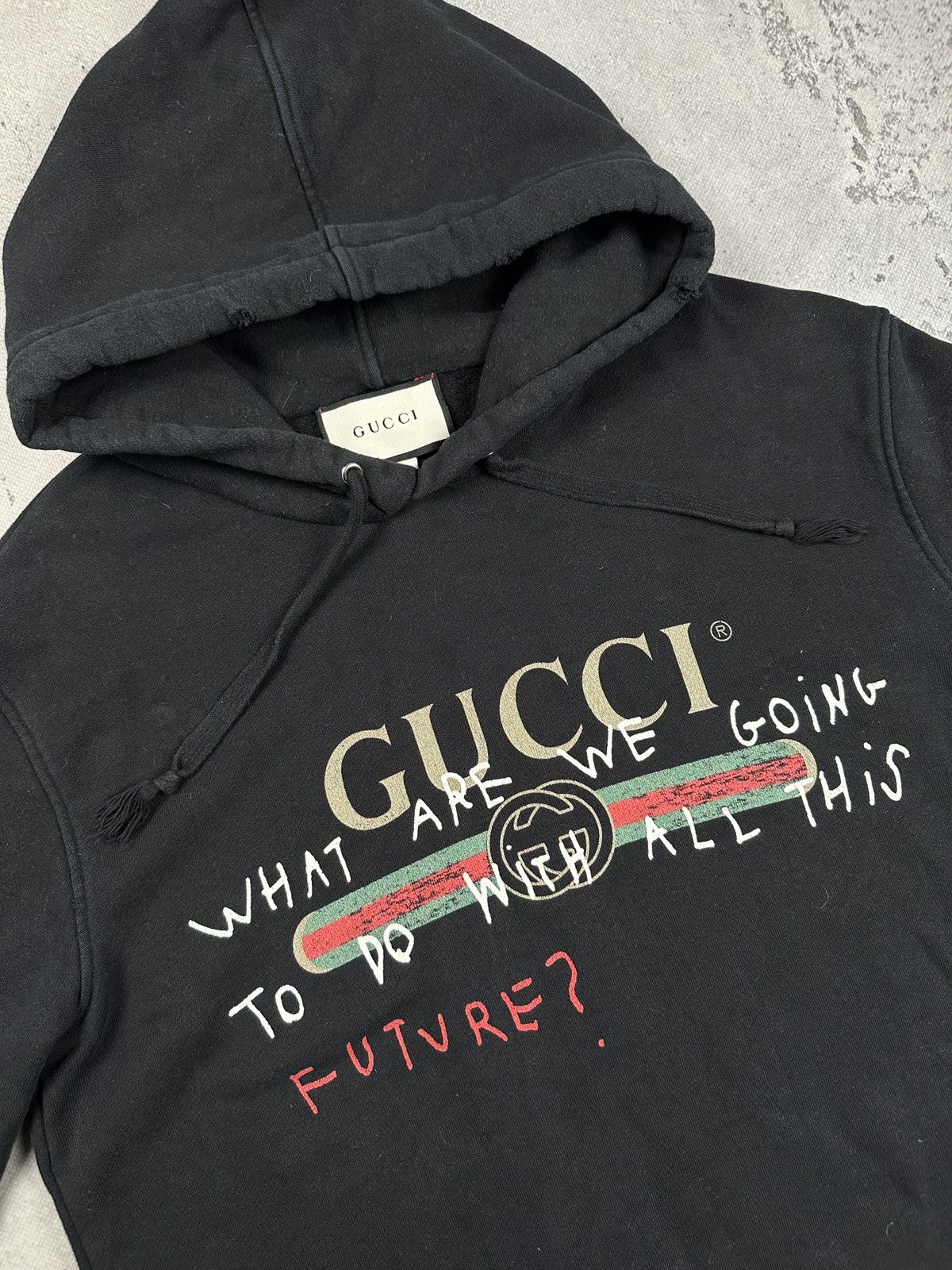 Gucci Gucci Coco Capitán Future Logo Hoodie Black Oversized Italy Size US M / EU 48-50 / 2 - 5 Thumbnail