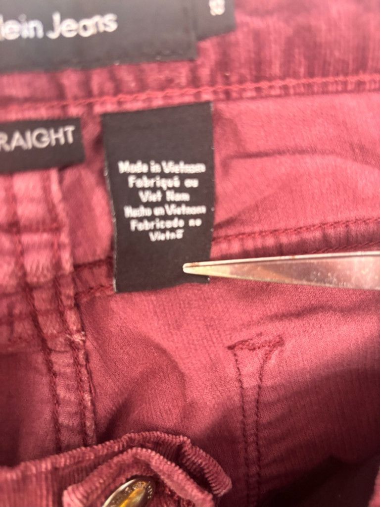 Calvin Klein Women's Calvin Klein Jeans Size 10 Red Corduroy Pants Size 32" / US 10 / IT 46 - 9 Thumbnail