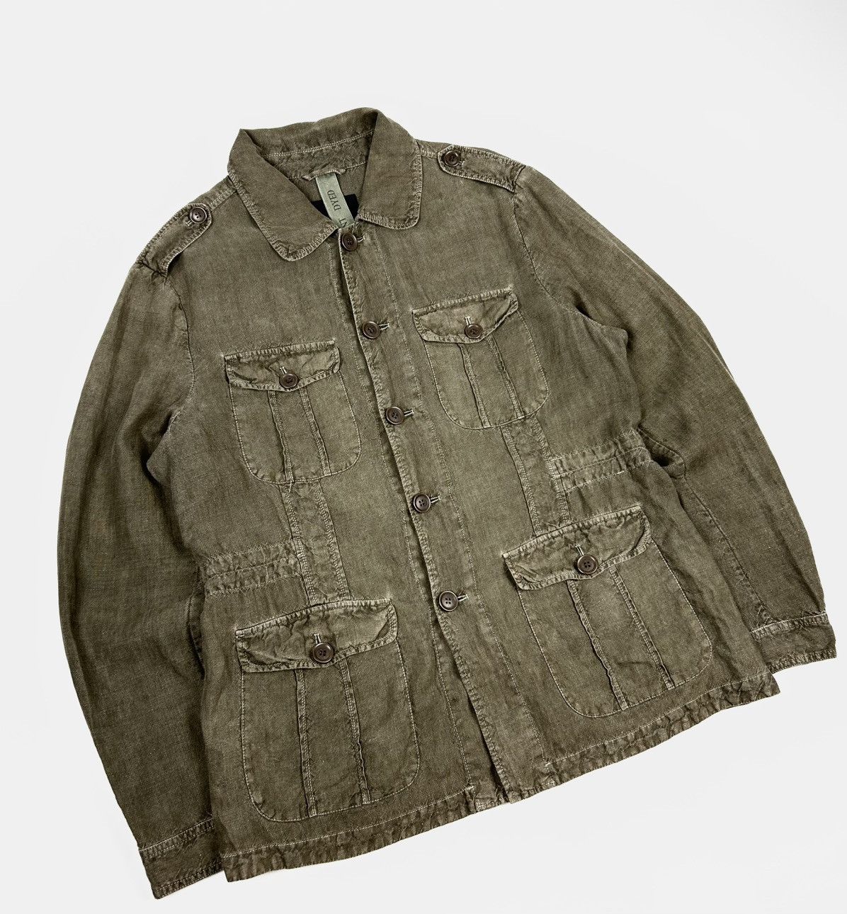 Alpha Industries × Diesel Military Milestone Linen Shirt Overshirt Jacket Size US L / EU 52-54 / 3 - 2 Thumbnail