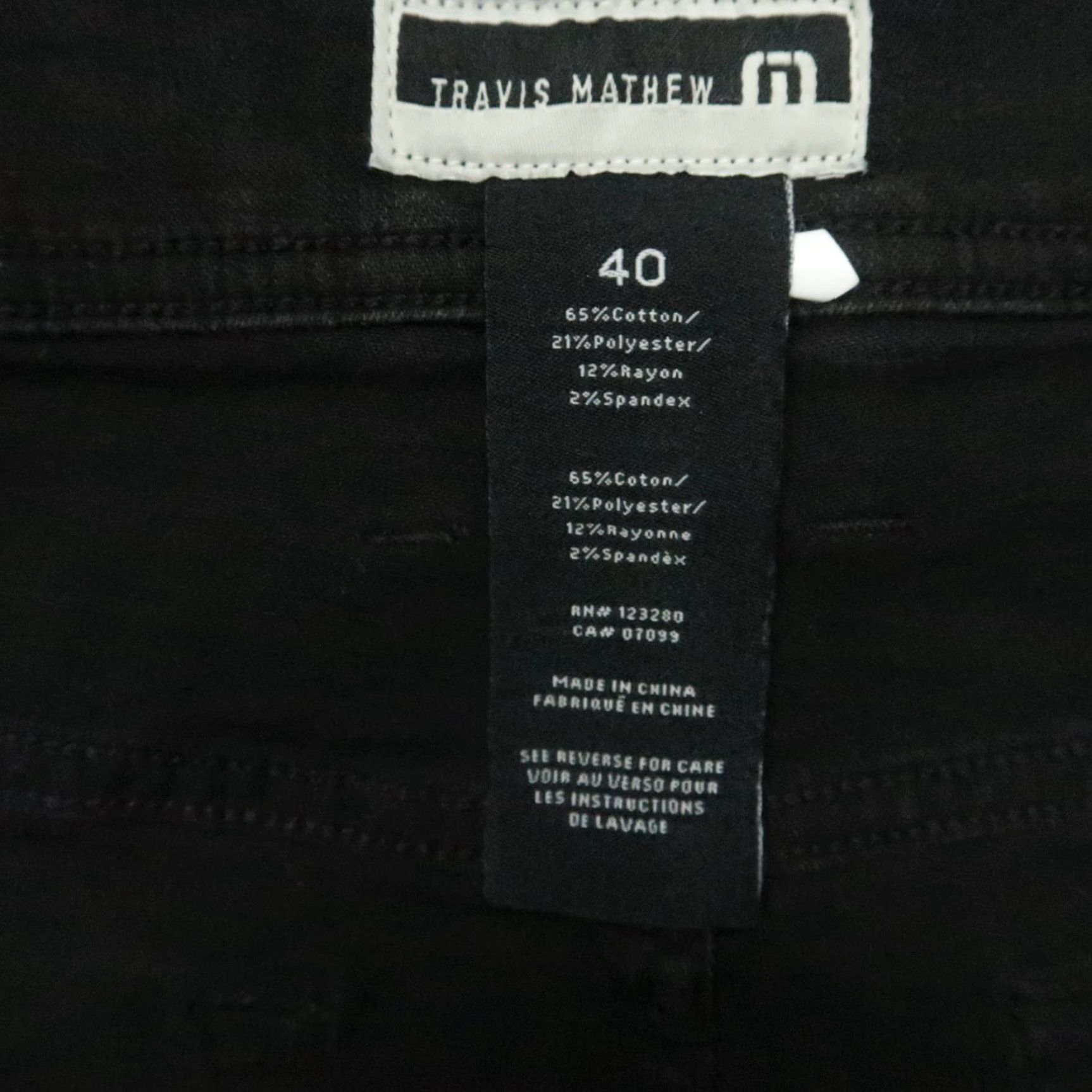TravisMathew Travis Mathew Jeans Mens 40x33 Black 5 Pocket Straight Denim Legacy Size US 40 / EU 56 - 4 Thumbnail