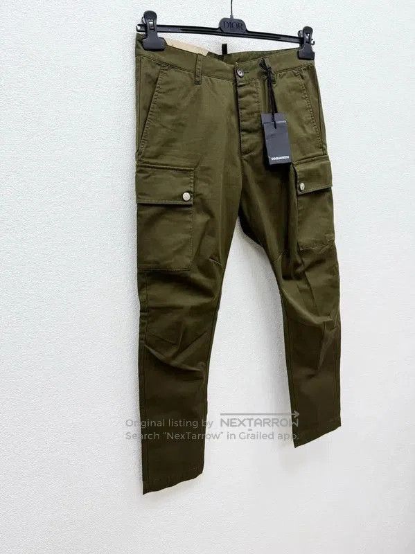 Dsquared2 DSQUARED2 Men's Casual Pants in Military Green . Size US 26 / EU 42 - 2 Thumbnail