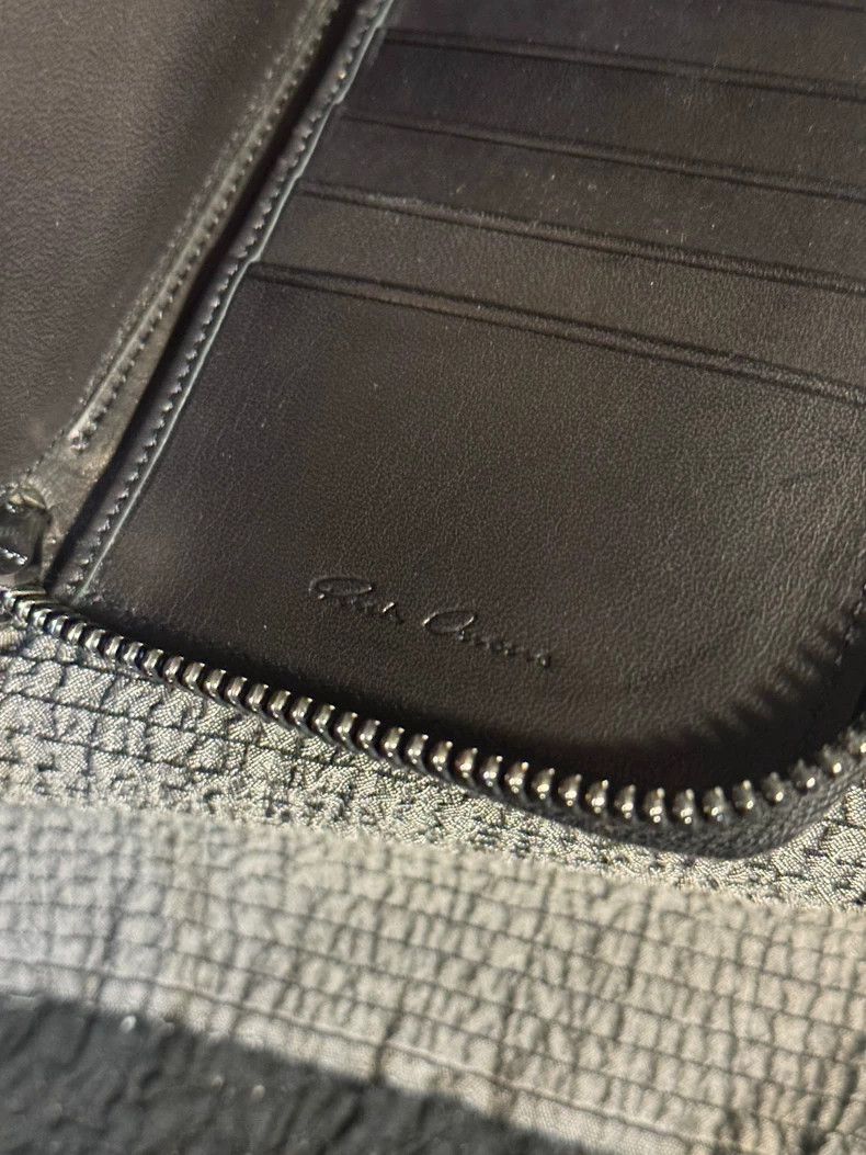 Rick Owens Rick Owens 17 FW mainline classic cowhide wallet card bag Size ONE SIZE - 7 Thumbnail