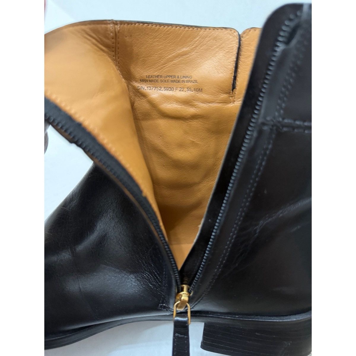 Tory Burch TORY BURCH LOGO BLACK LEATHER ANKLE BOOTS Size US 10 / IT 40 - 17 Thumbnail