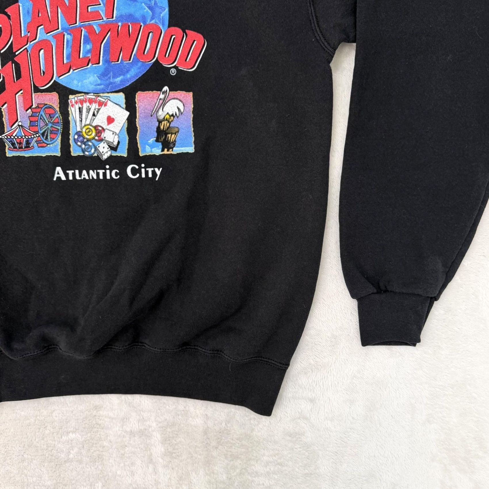 Planet Hollywood Planet Hollywood Sweatshirt Mens Small Black Atlantic City Graphic Pullover Size US S / EU 44-46 / 1 - 4 Thumbnail